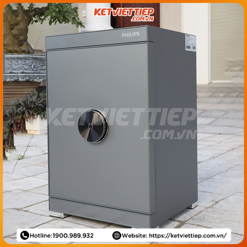 Két sắt nhập khẩu hạng sang Philips SBX602-6CU khóa bảo mật vân tay điện tử, kết nối wifi