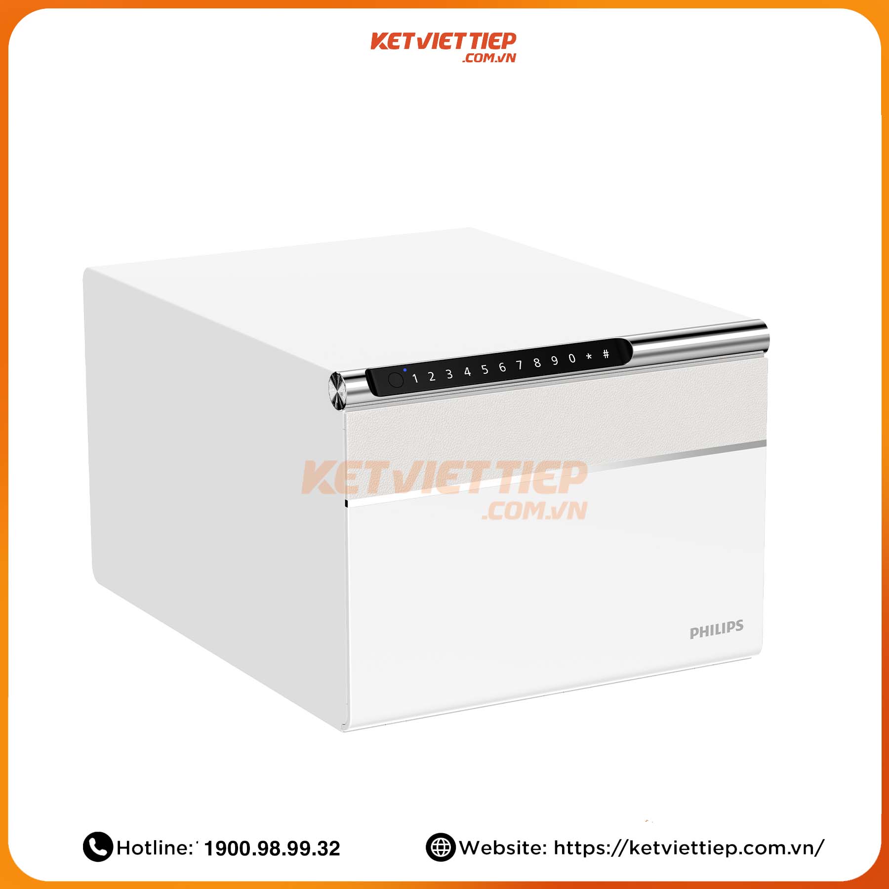 Két sắt mini Philips SBX102 khóa vân tay điện tử, khung thép toàn thân