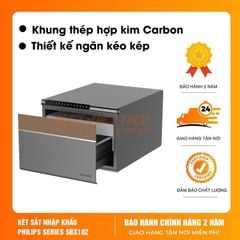 Két sắt mini Philips SBX102 khóa vân tay điện tử, khung thép toàn thân