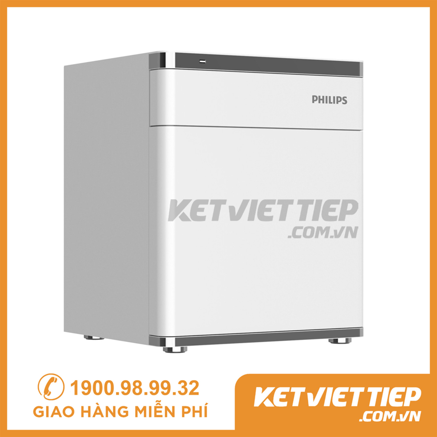 Két sắt tủ đầu giường Philips SBX301 Nhập khẩu chính hãng tích hợp sạc không dây