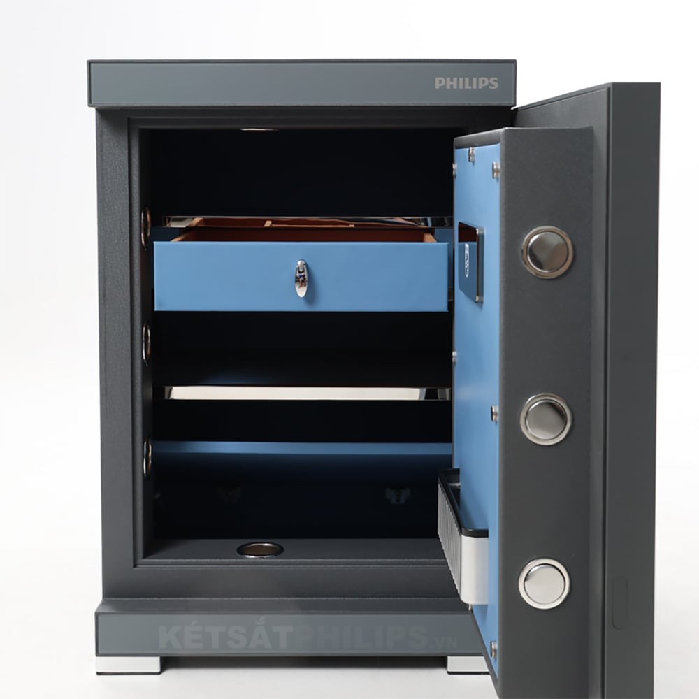 Két sắt nhập khẩu thông minh cao cấp Philips SBX602-8CU khóa bảo mật vân tay điện tử, kết nối wifi