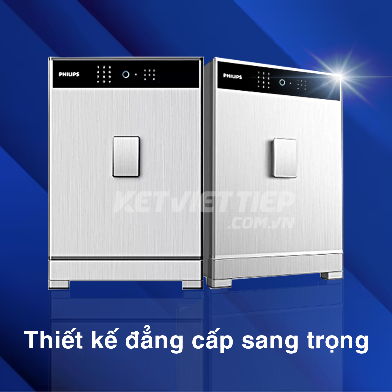 Két sắt Philips SBX701-8B0 Khóa Vân tay Điện tử Thông minh Nhập khẩu Chính hãng