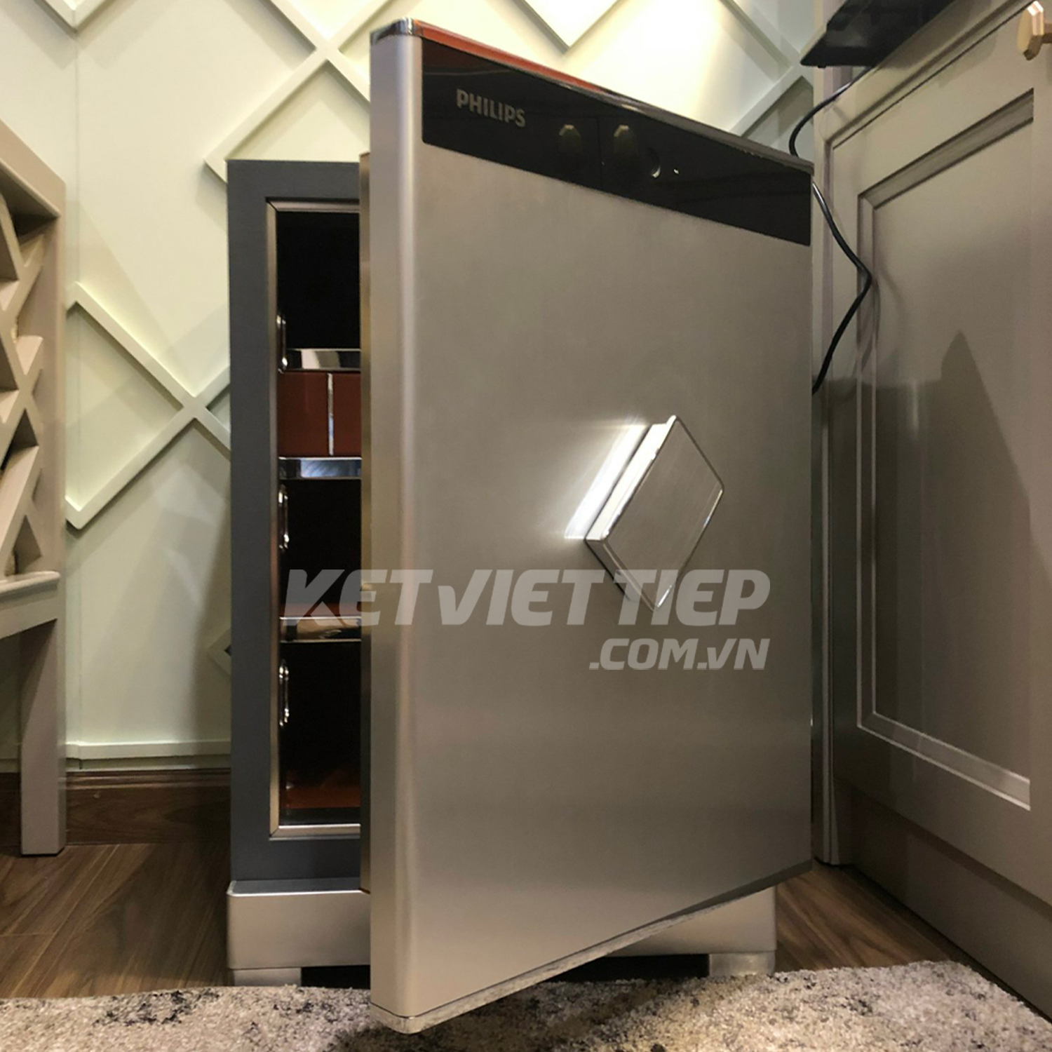 Két sắt Philips SBX701-6B0 Vân Tay Điện Tử Thông Minh Nhập Khẩu Chính Hãng