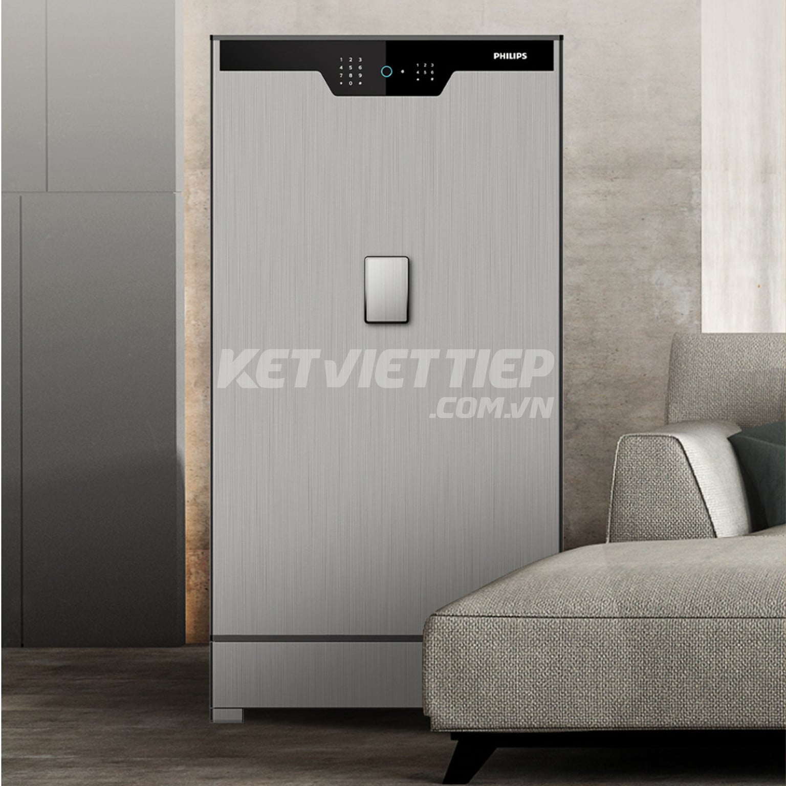 Két Sắt Hạng Sang Philips SBX702-AB0/ABX Khóa Vân Tay Điện Tử Thông Minh Nhập Khẩu Chính Hãng