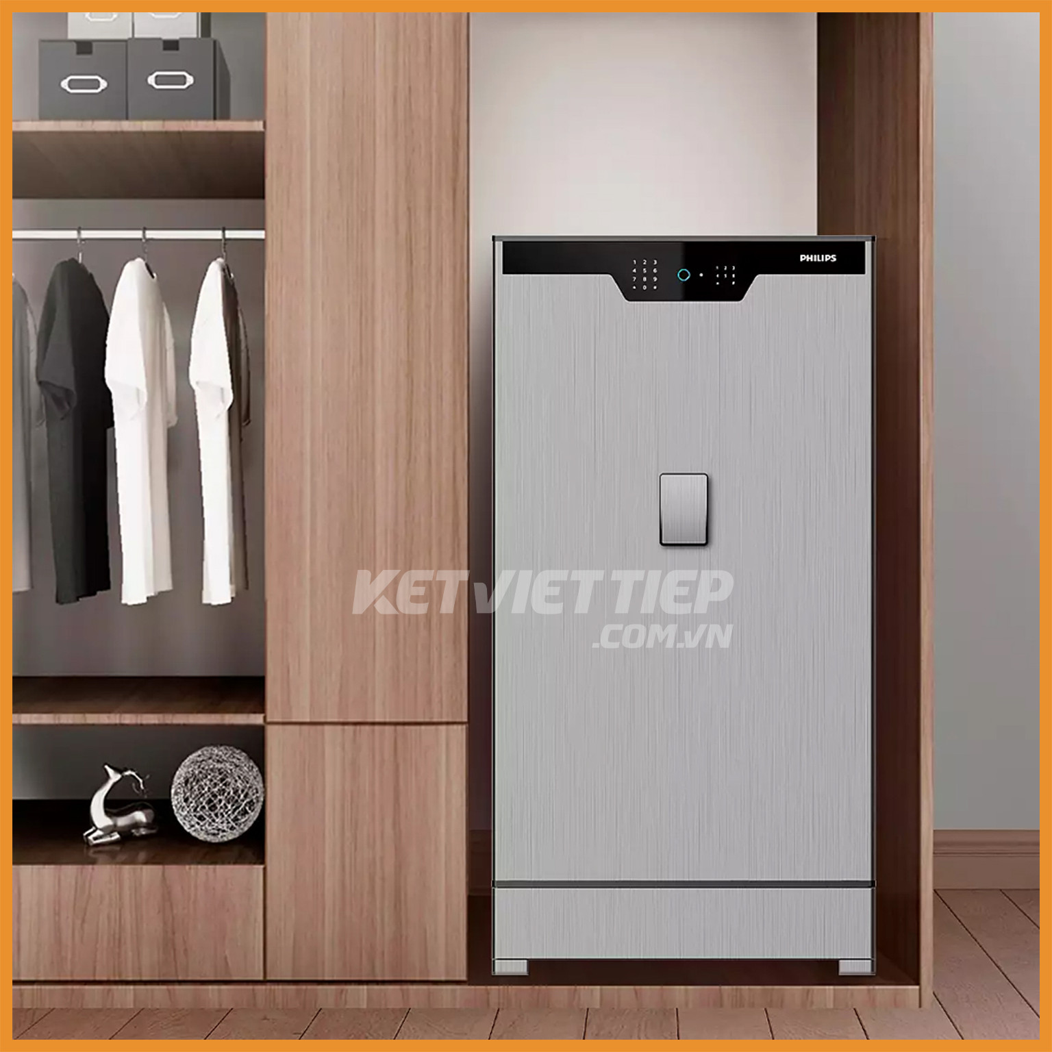 Két Sắt Hạng Sang Philips SBX702-CBX Khóa Vân Tay Điện Tử Thông Minh Nhập Khẩu Chính Hãng