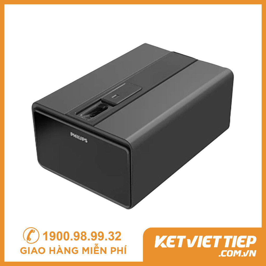 Két sắt mini Philips Sbx101 Khóa Vân Tay Điện Tử Thông Minh Nhập Khẩu Chính Hãng