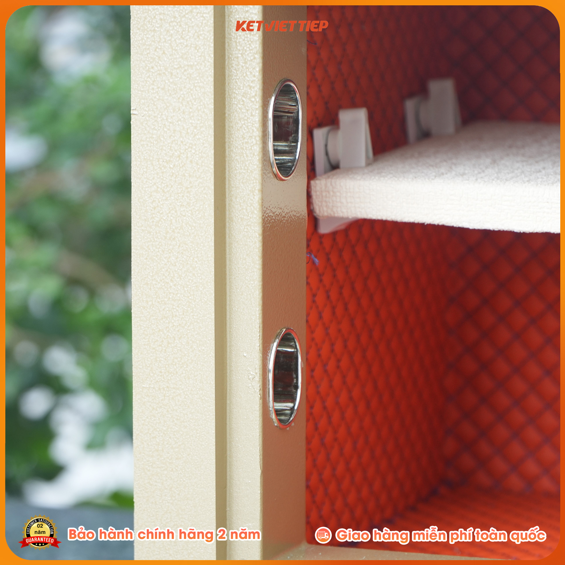 Két Sắt Vân Tay Việt Tiệp KVT38VT cánh dày thép tấm