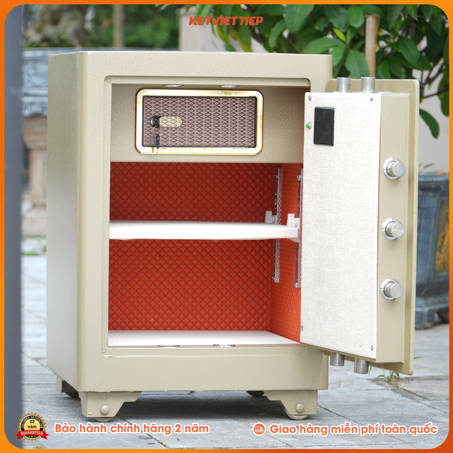 Két Việt Tiệp KSC66VTDT Vân Tay Điện Tử Kết Nối Thông Minh Về Điện Thoại