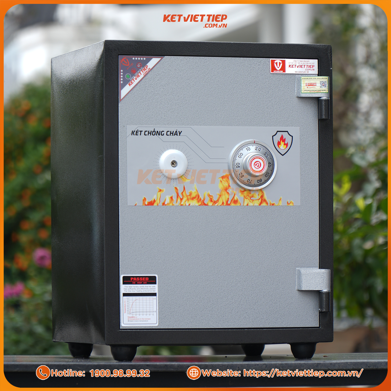 Két sắt Việt Tiệp khóa cơ KCC56KC chống cháy