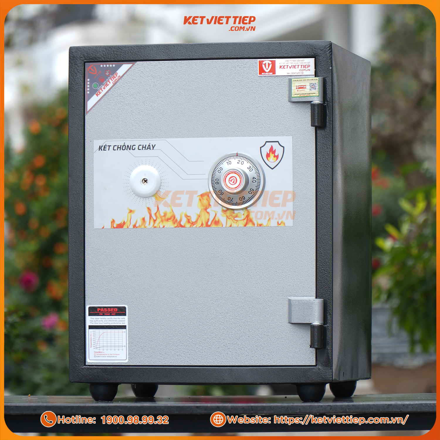 Két sắt Việt Tiệp khóa cơ KCC56KC chống cháy