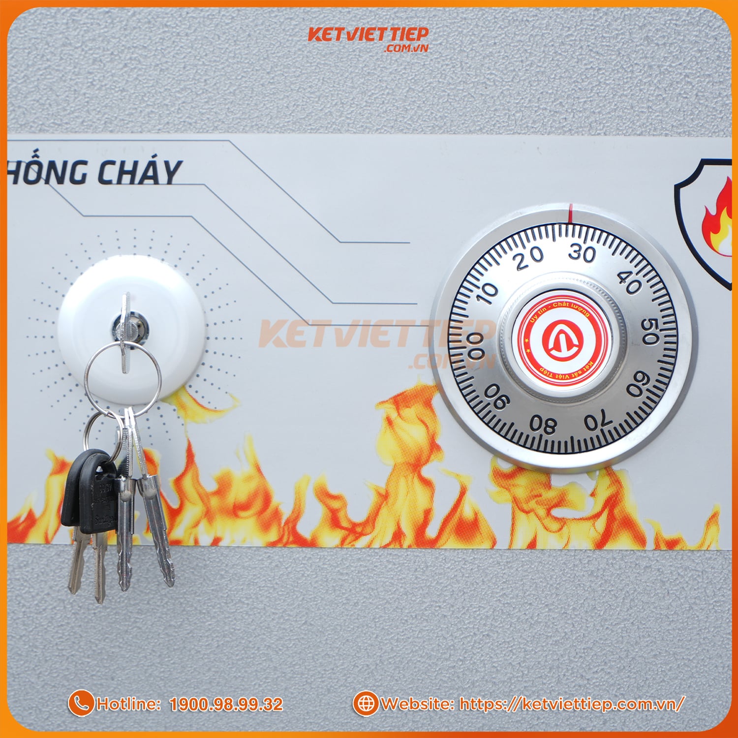 Két sắt Việt Tiệp khóa cơ KCC56KC chống cháy