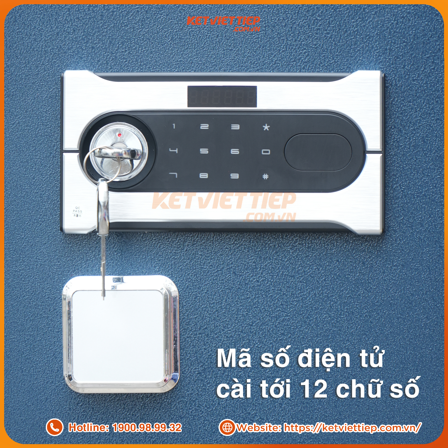 Két sắt Việt Tiệp siêu cường KVTSC65 điện tử thép đúc đặc nguyên tấm