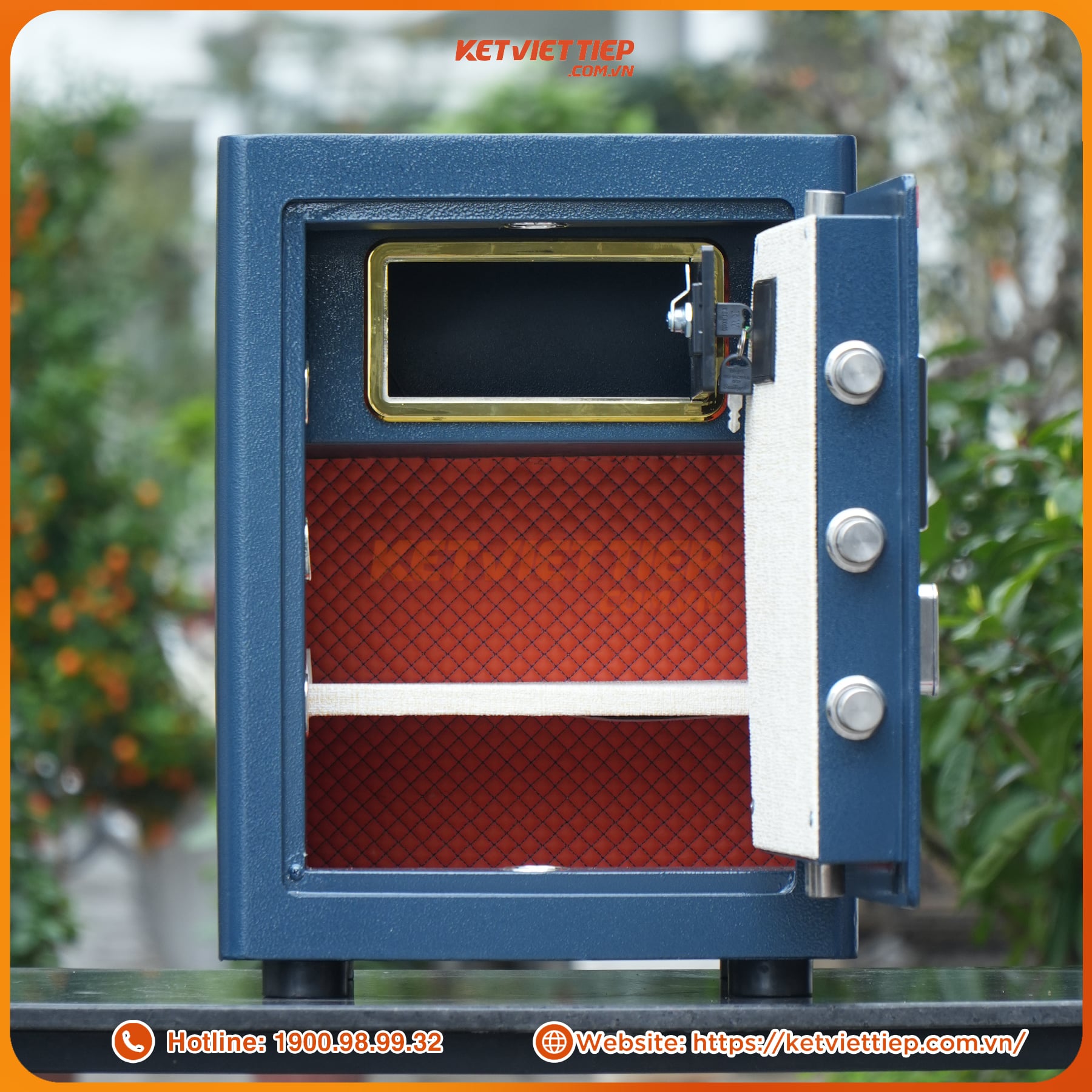 Két sắt Việt Tiệp SPM65 Khoá Vân Tay Điện Tử Kết Nối Thông Minh Về Điện Thoại