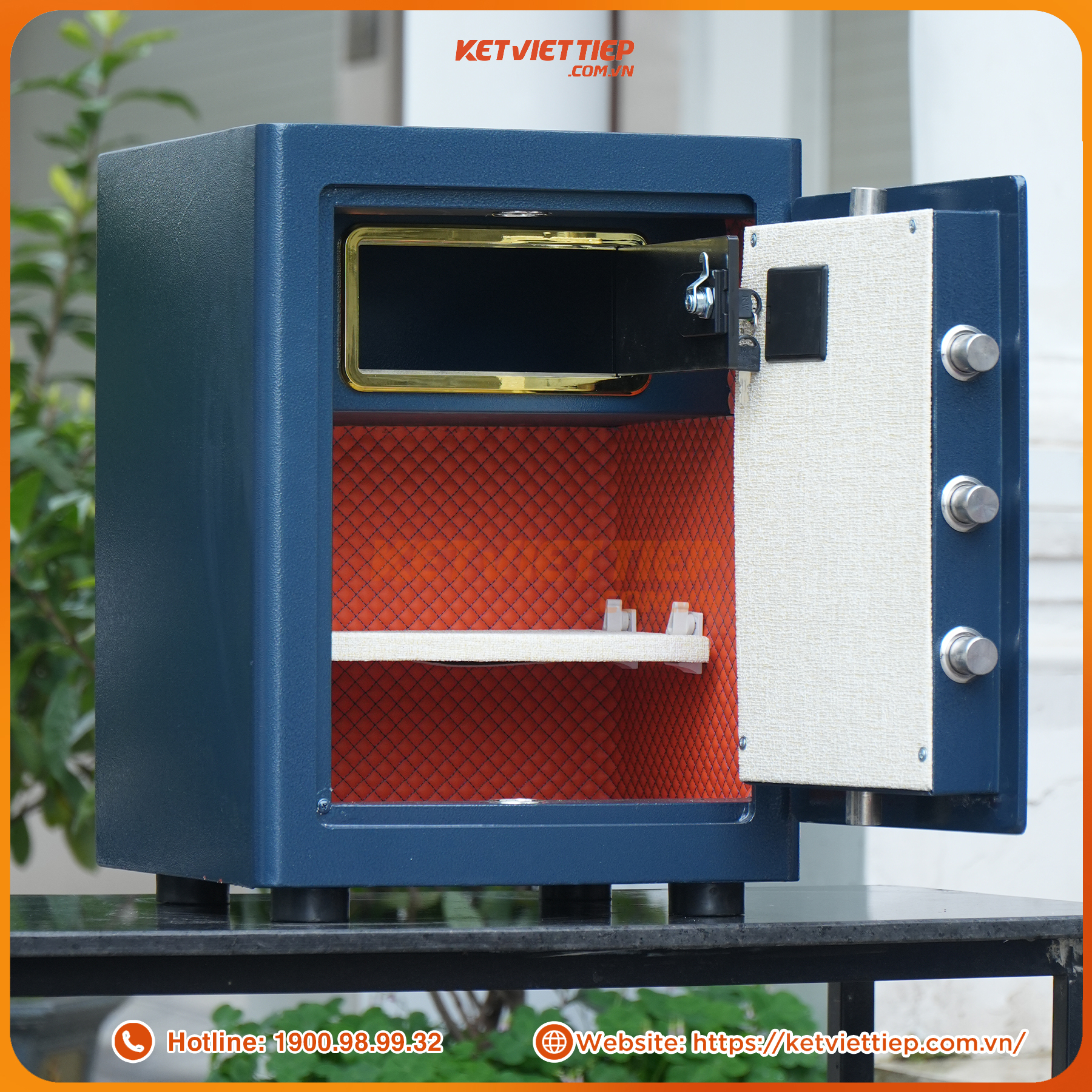 Két sắt Việt Tiệp siêu cường KVTSC65 điện tử thép đúc đặc nguyên tấm