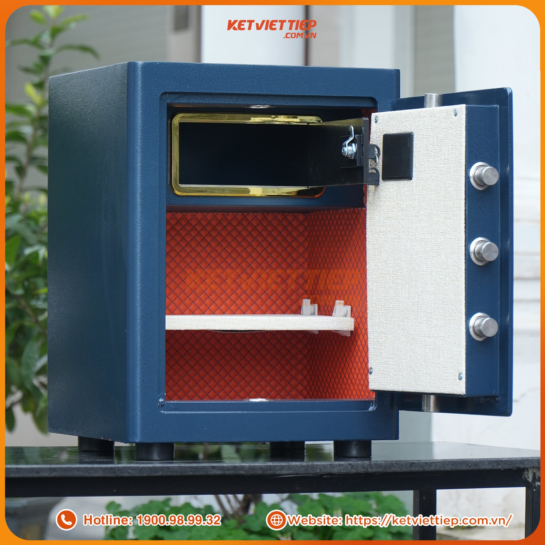 Két sắt Việt Tiệp SPM65 Khoá Vân Tay Điện Tử Kết Nối Thông Minh Về Điện Thoại