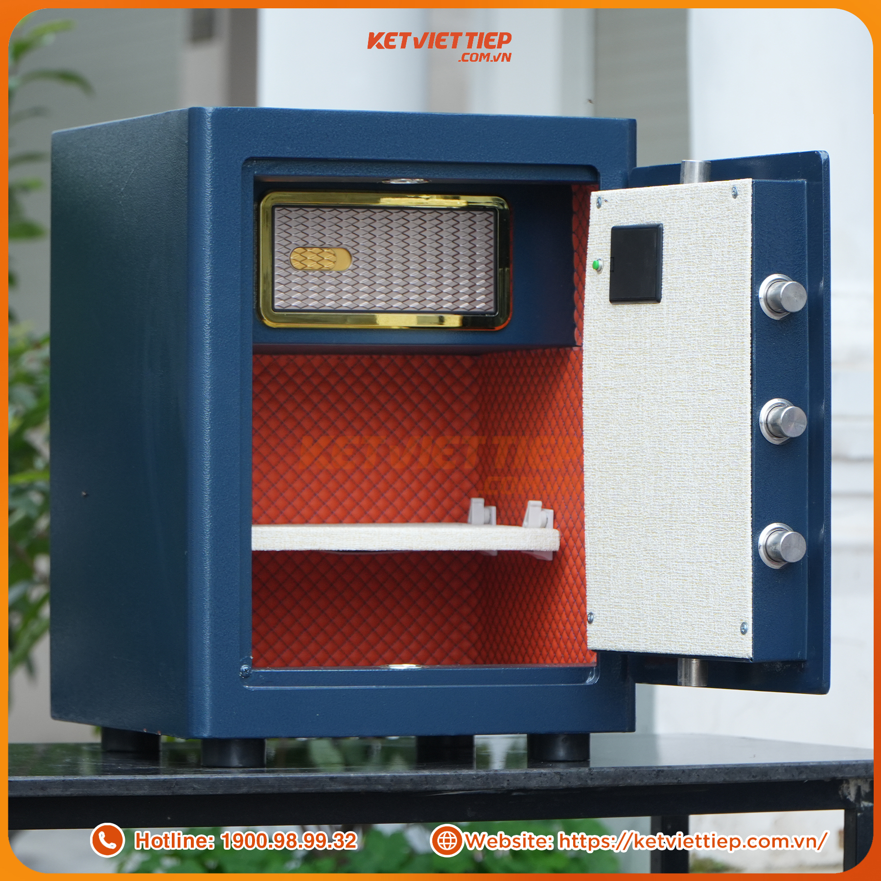 Két sắt Việt Tiệp SPM65 Khoá Vân Tay Điện Tử Kết Nối Thông Minh Về Điện Thoại