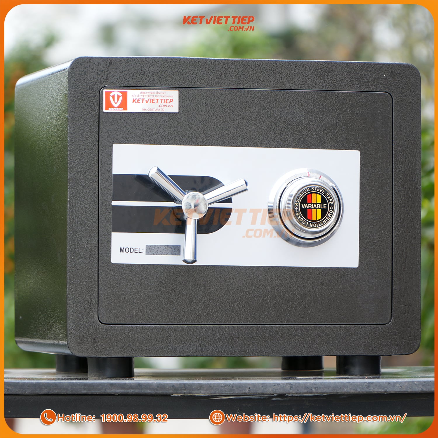 Két sắt mini chống cháy KVTSC25 khóa cơ đổi mã