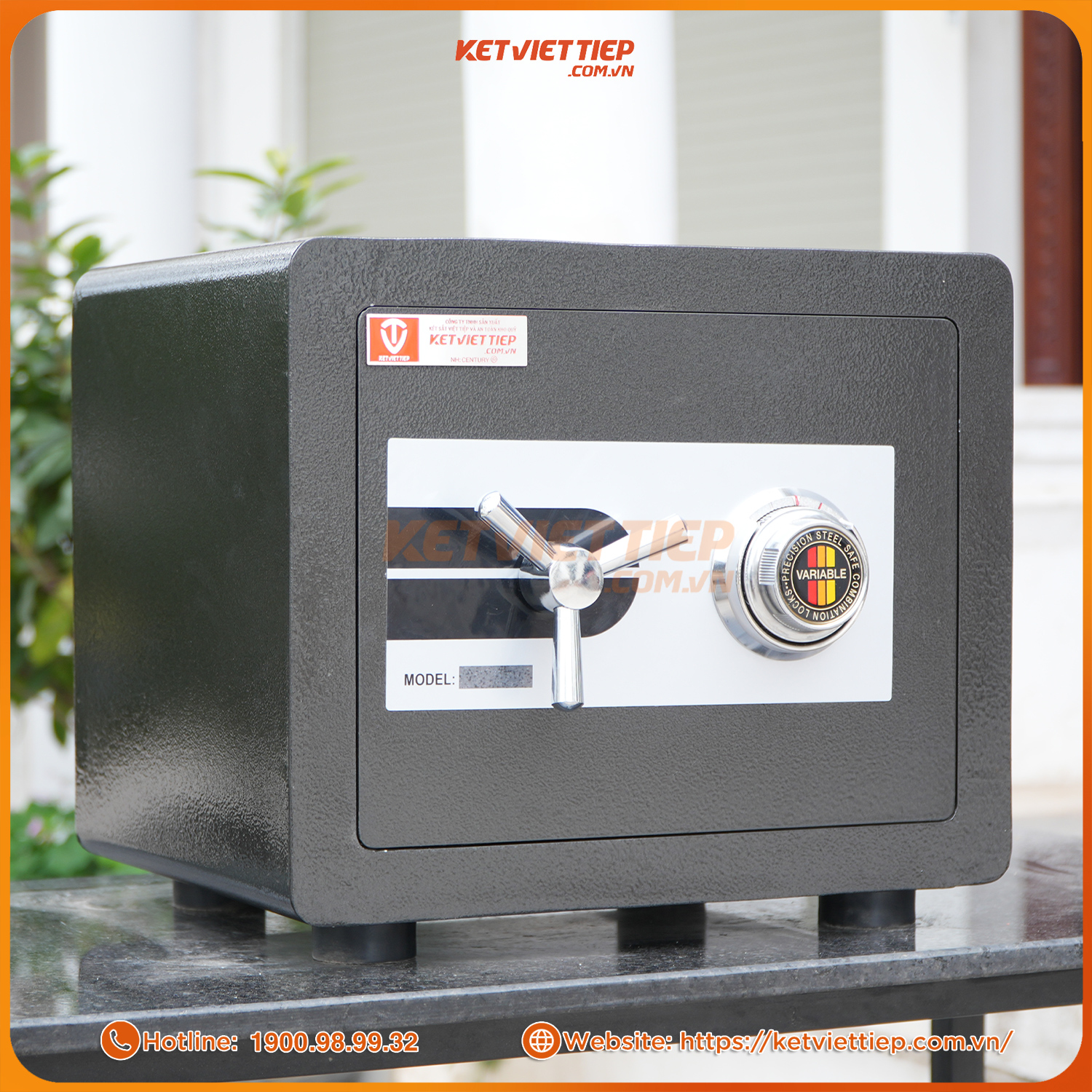 Két sắt mini chống cháy KVTSC25 khóa cơ đổi mã