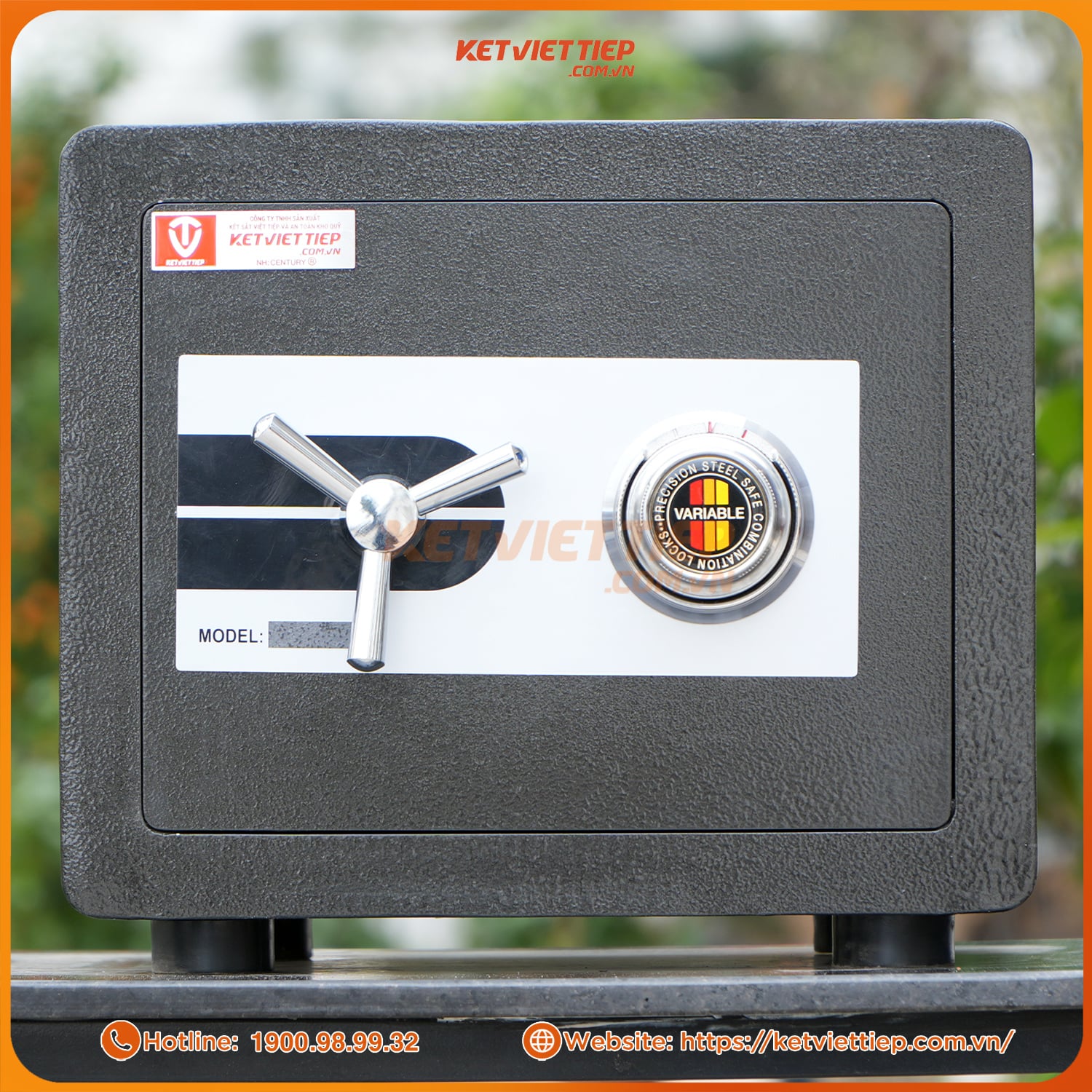 Két sắt mini chống cháy KVTSC25 khóa cơ đổi mã