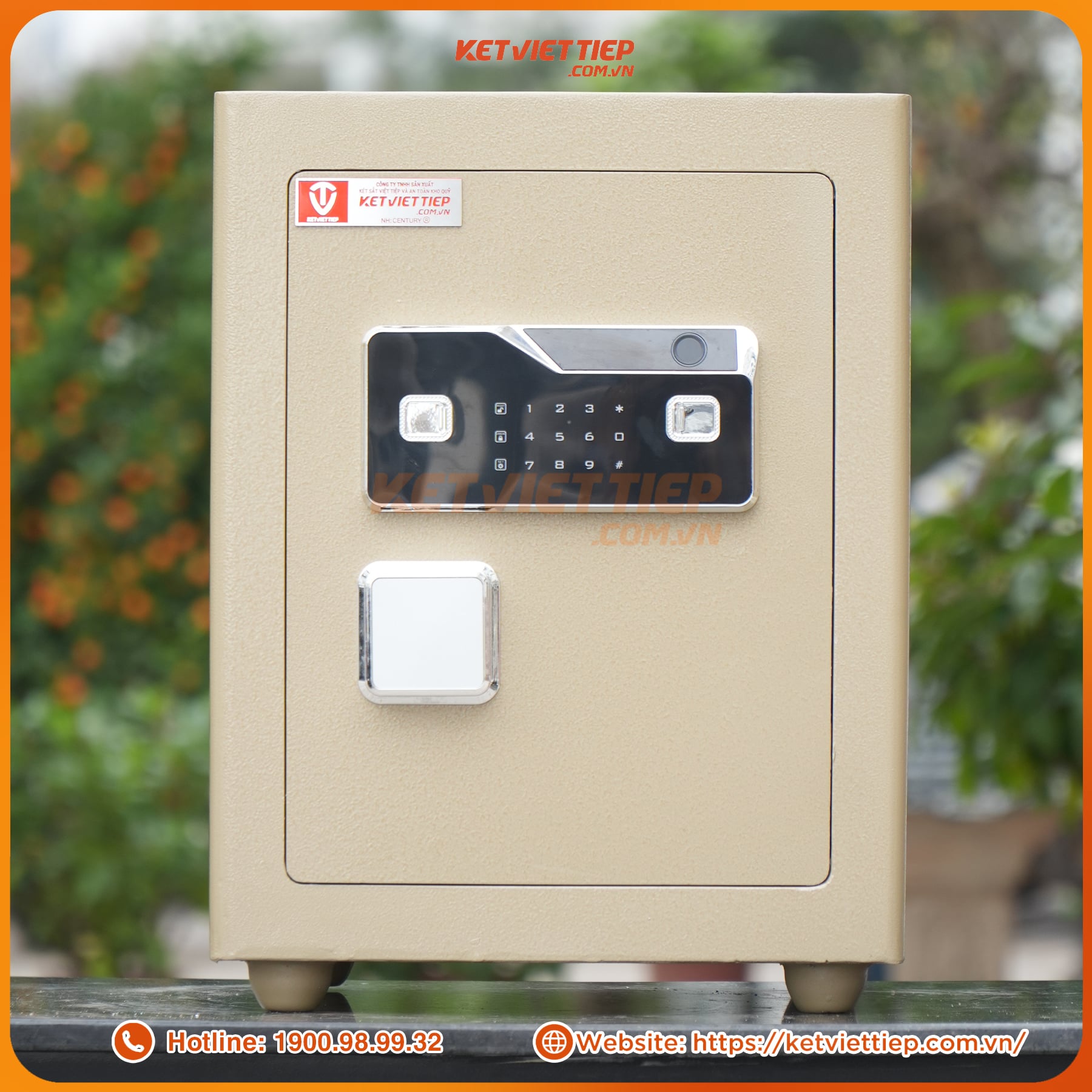 Két sắt siêu cường Việt Tiệp KVTSC166VTDT khóa vân tay điện tử mẫu mới + app điện thoại