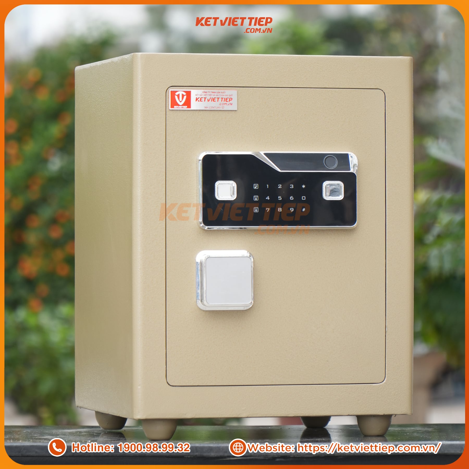 Két sắt siêu cường Việt Tiệp KVTSC166VTDT khóa vân tay điện tử mẫu mới + app điện thoại