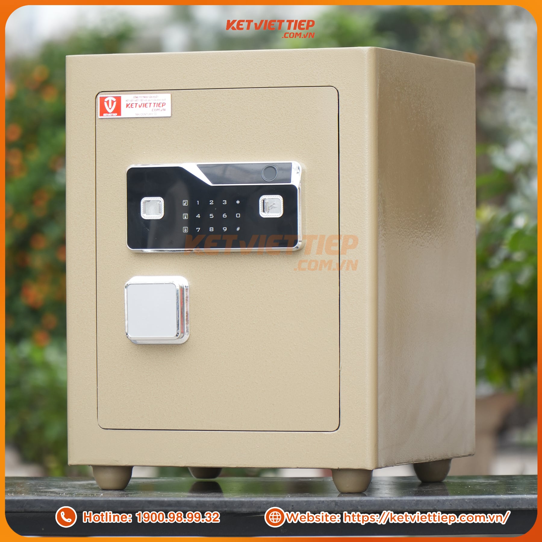 Két sắt siêu cường Việt Tiệp KVTSC166VTDT khóa vân tay điện tử mẫu mới + app điện thoại