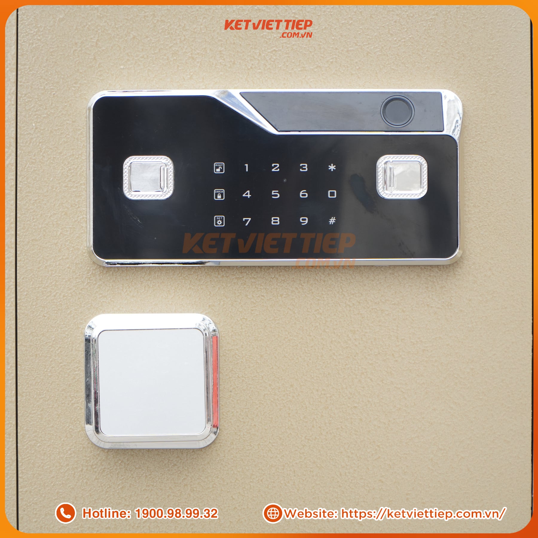 Két sắt siêu cường Việt Tiệp KVTSC166VTDT khóa vân tay điện tử mẫu mới + app điện thoại