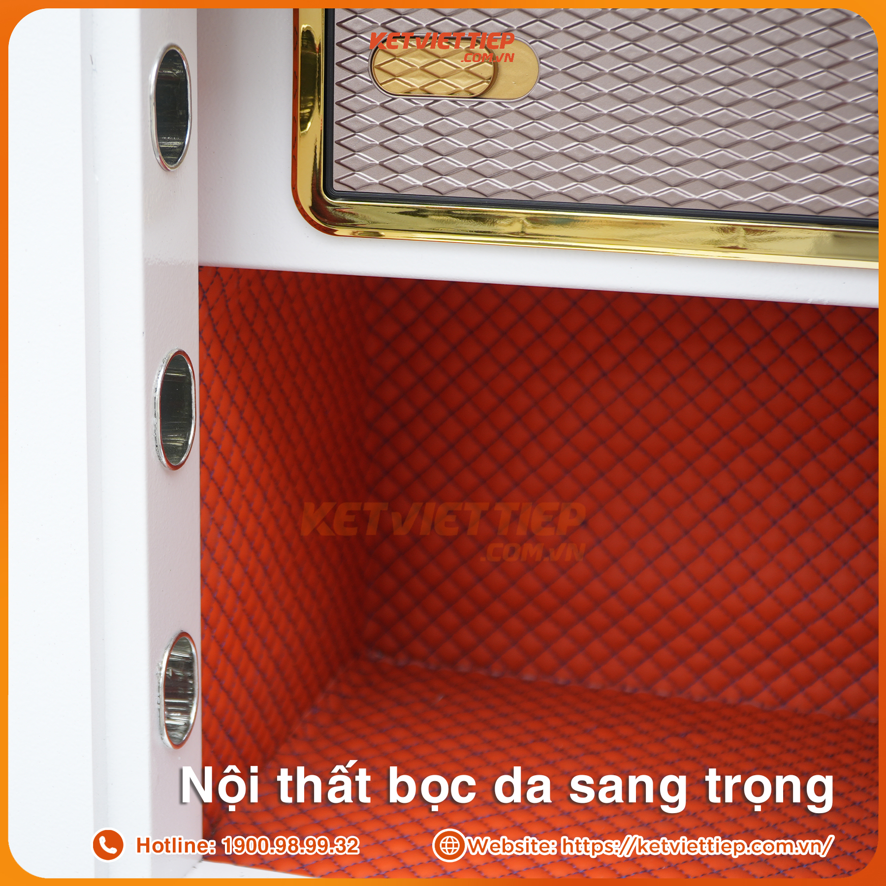 Két sắt siêu cường Việt Tiệp KVTSC166 Khóa điện tử mới màu trắng