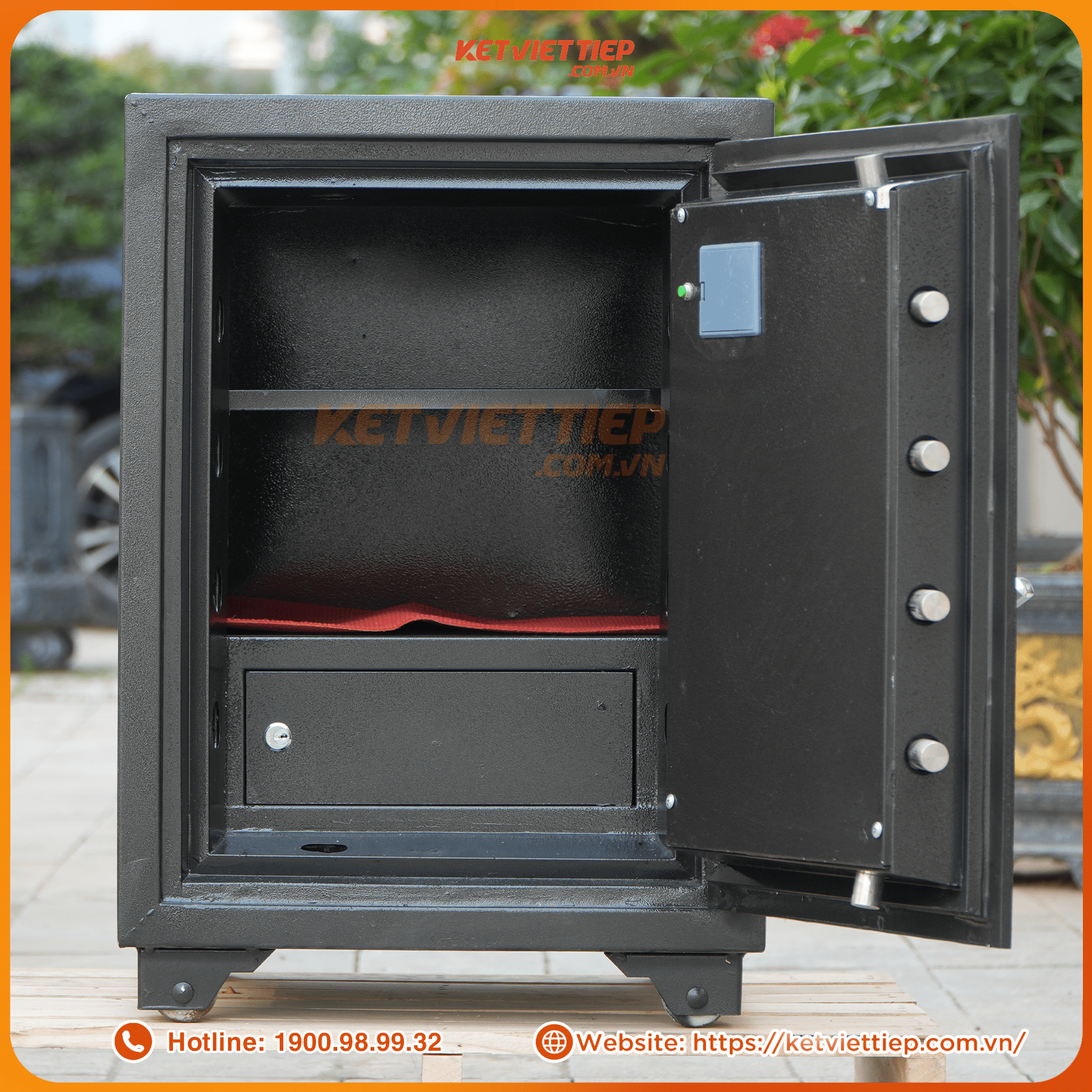 Két sắt Việt Tiệp siêu cường SC188 điện tử thép đúc đặc nguyên tấm