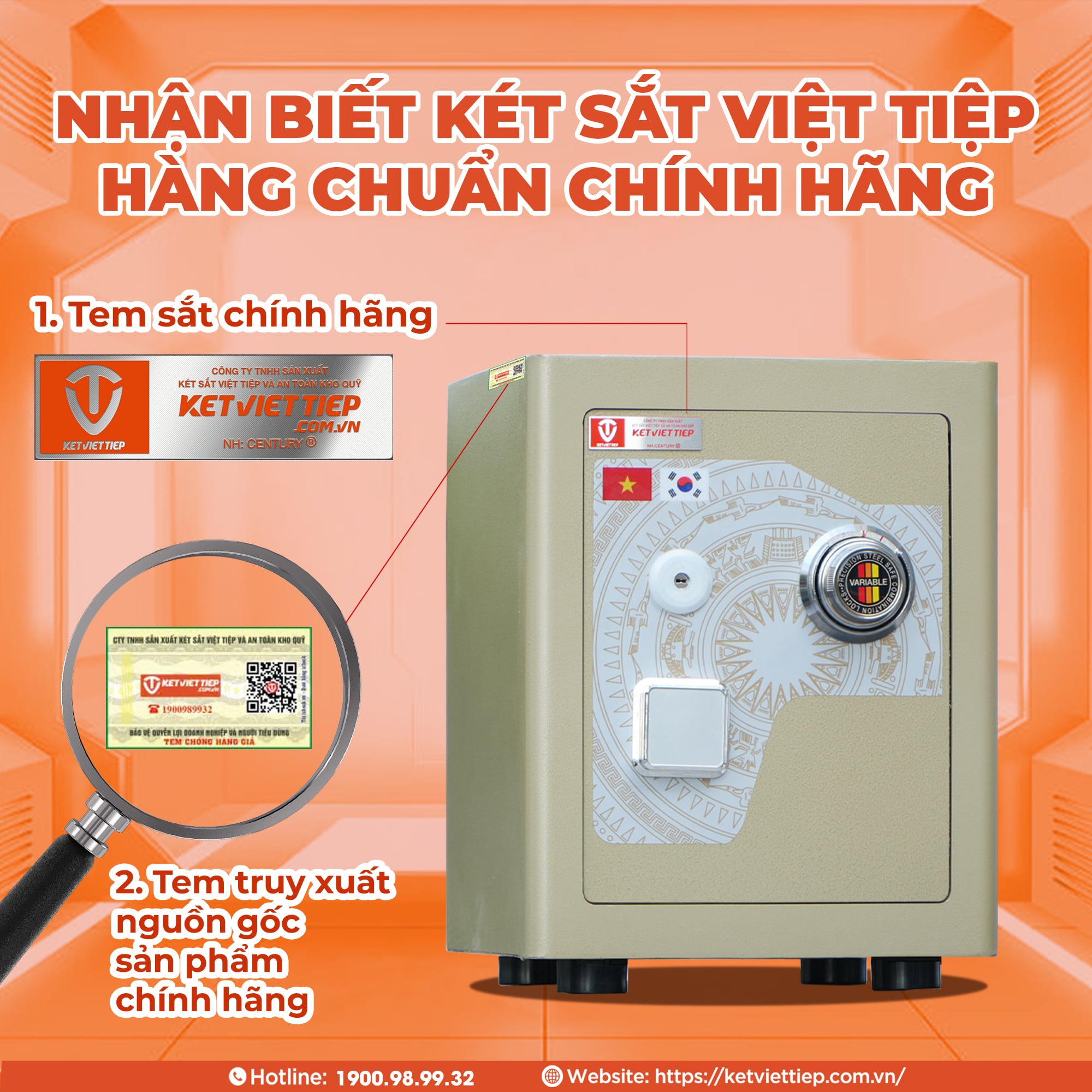 Két sắt MINI siêu cường Việt Tiệp KVTSC166 Khóa Cơ Đổi Mã chống cháy