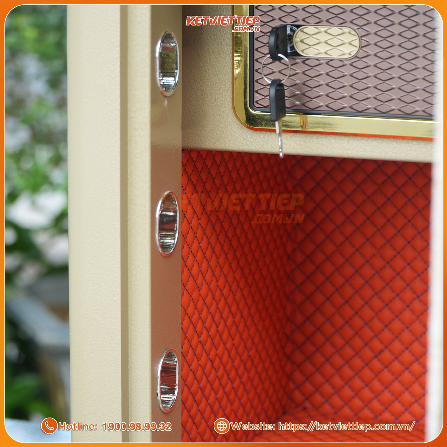 Két sắt MINI siêu cường Việt Tiệp KVTSC166 Khóa Cơ Đổi Mã chống cháy