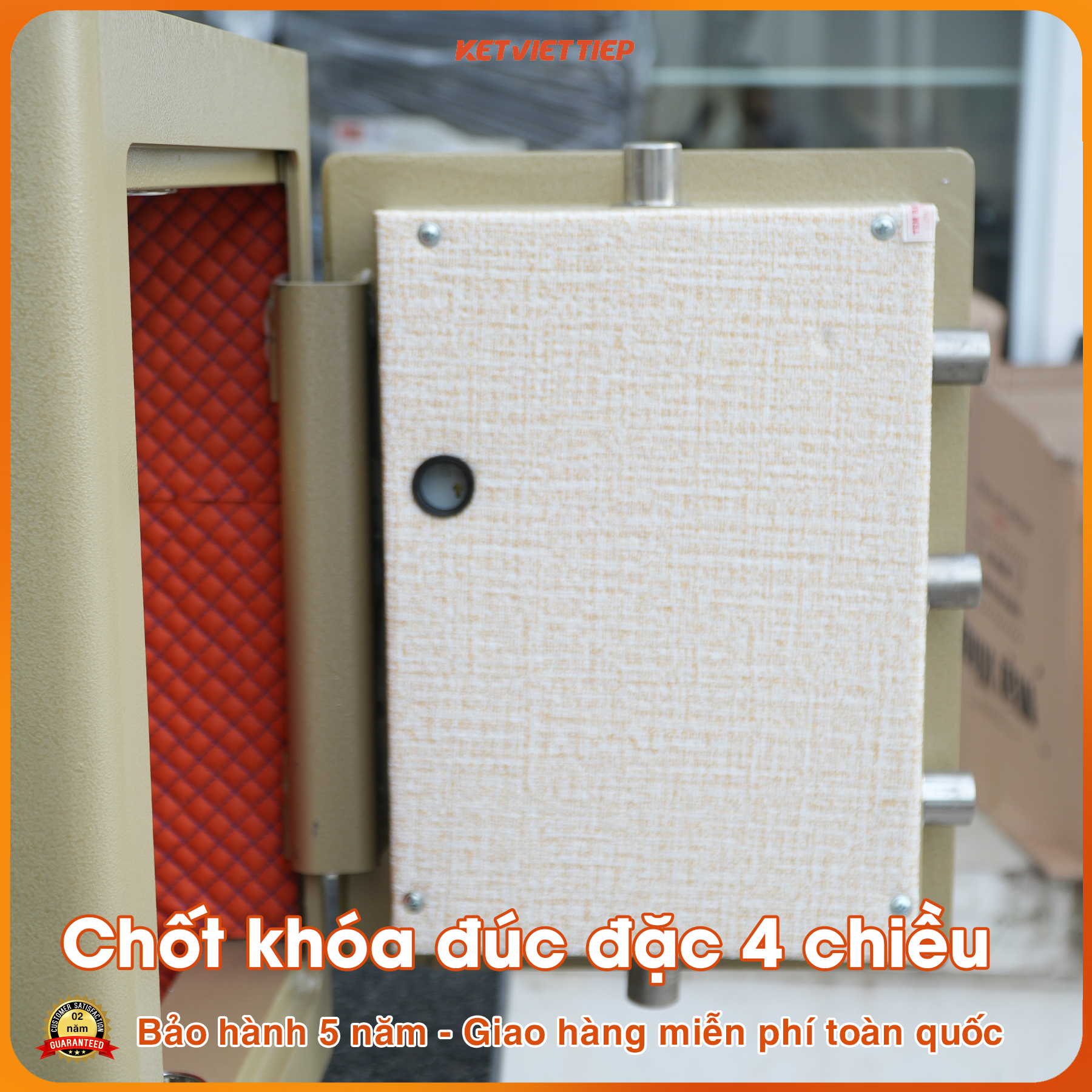 Két sắt MINI siêu cường Việt Tiệp KVTSC166 Khóa Cơ Đổi Mã chống cháy