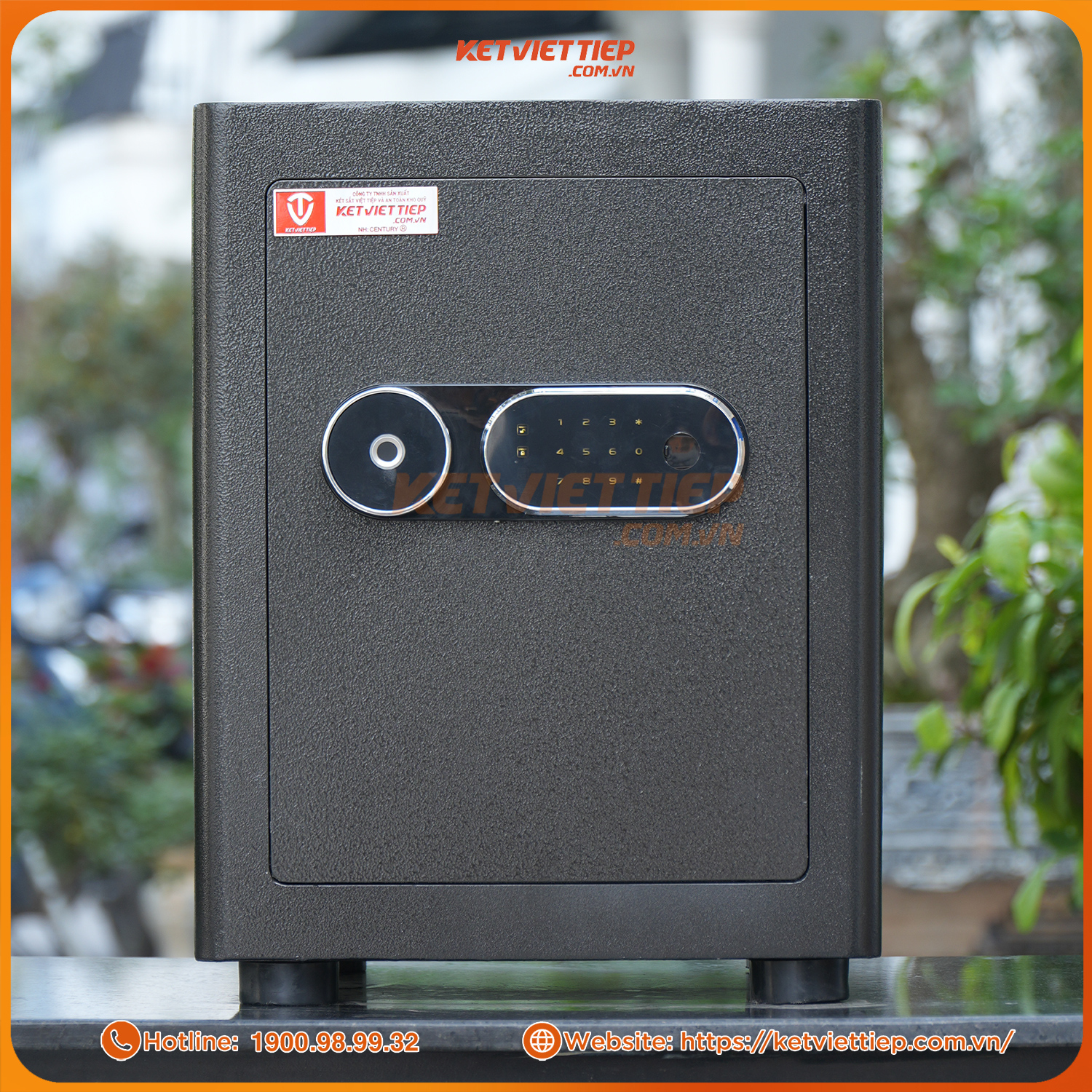 Két sắt siêu cường Việt Tiệp KSC55VTDT Khóa Vân Tay Điện Tử