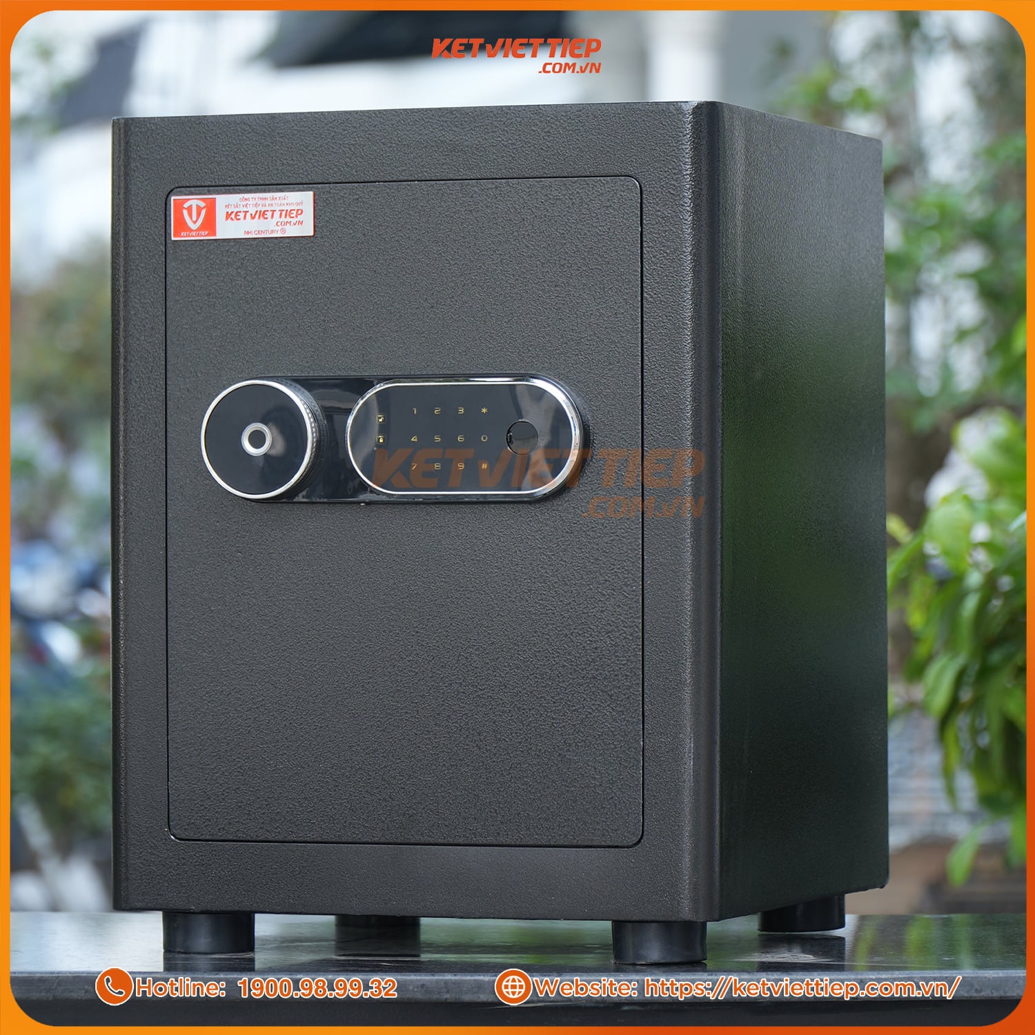 Két Sắt Siêu Cường Việt Tiệp SCT50 Khóa Vân Tay Điện Tử, Cảnh Báo Về Điện Thoại