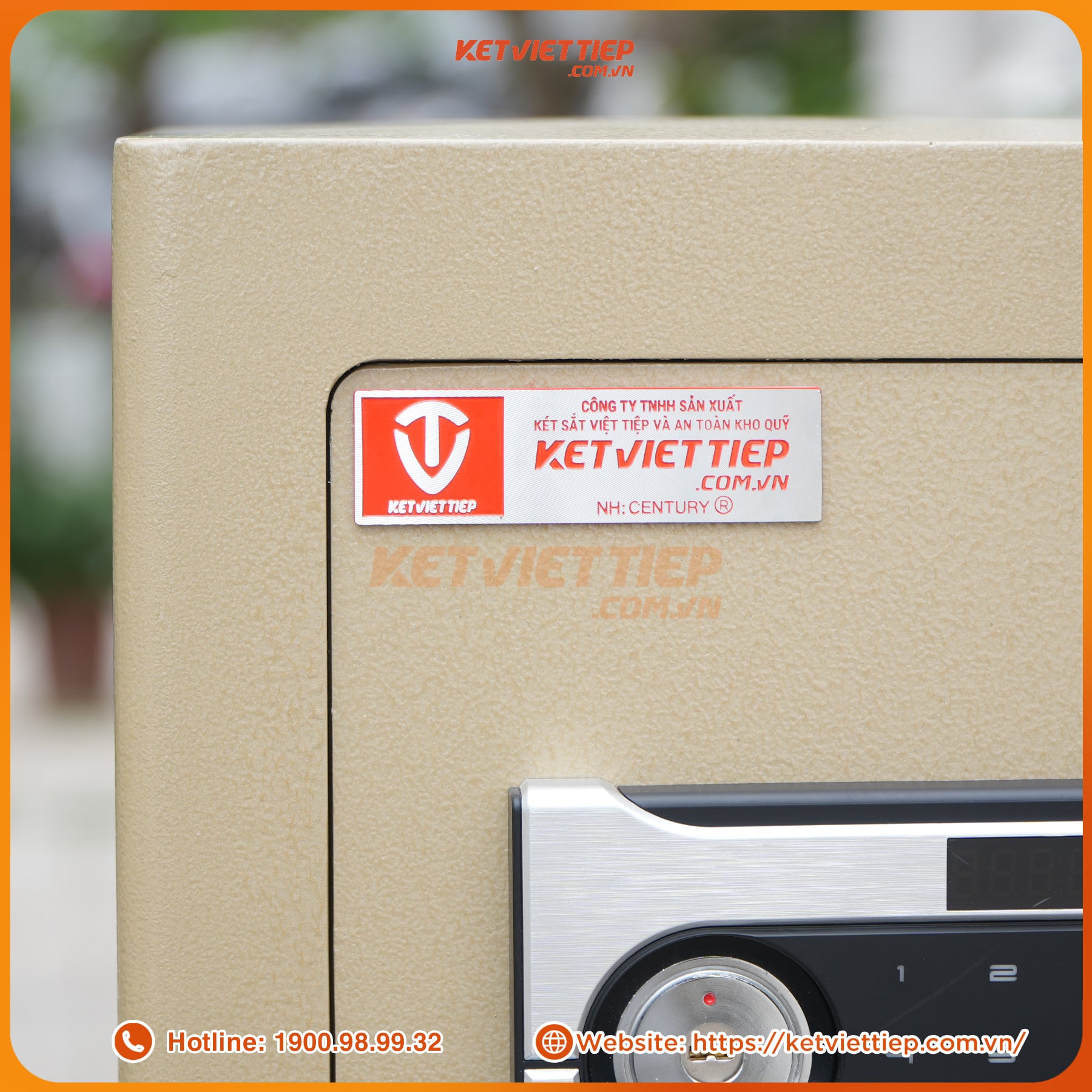 Két sắt Việt Tiệp KVTSC34DT khóa điện tử cánh cửa thép đúc dày 7 ly, có kết nối app điện thoại