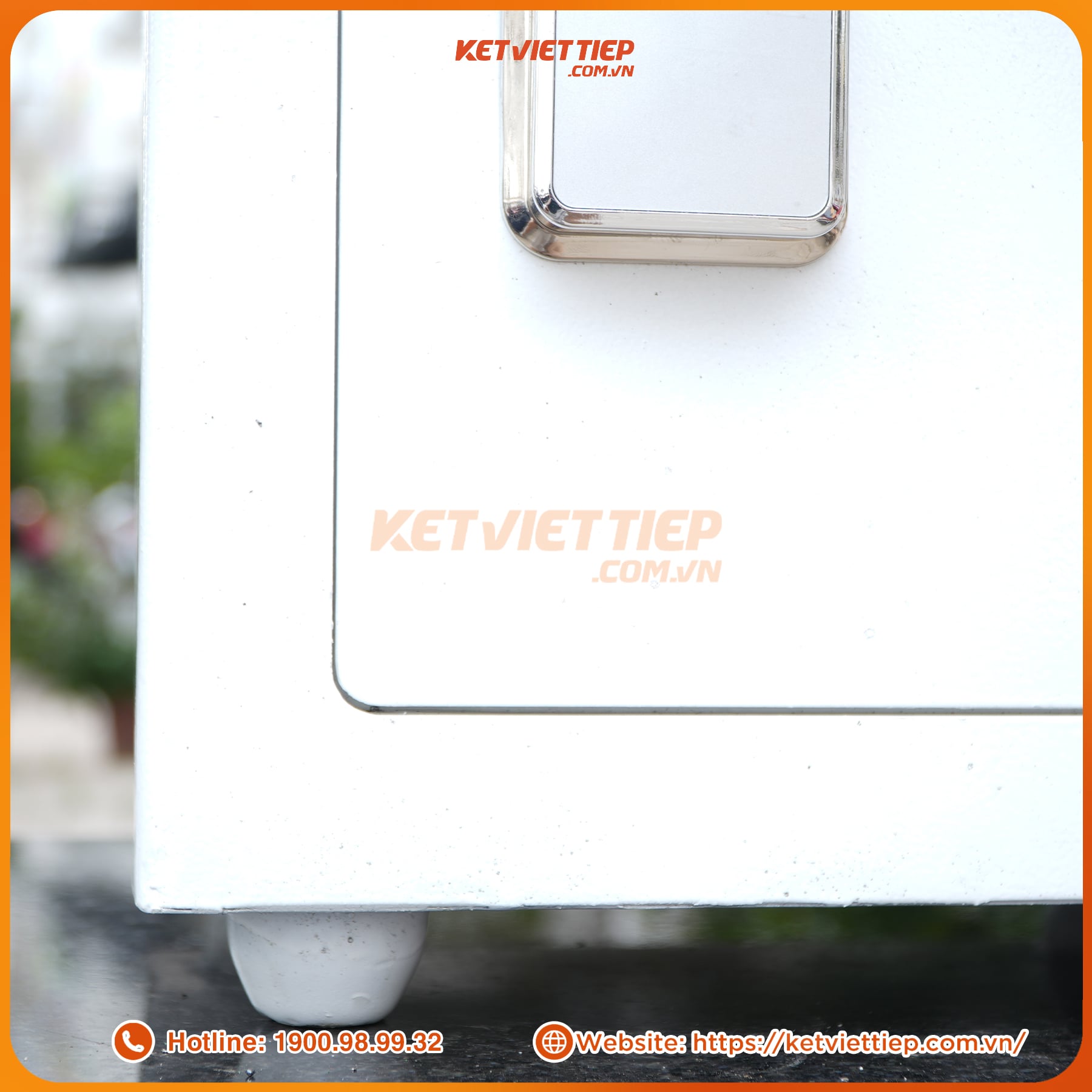 Két sắt siêu cường Việt Tiệp KVTSC166 Vân tay điện tử trắng