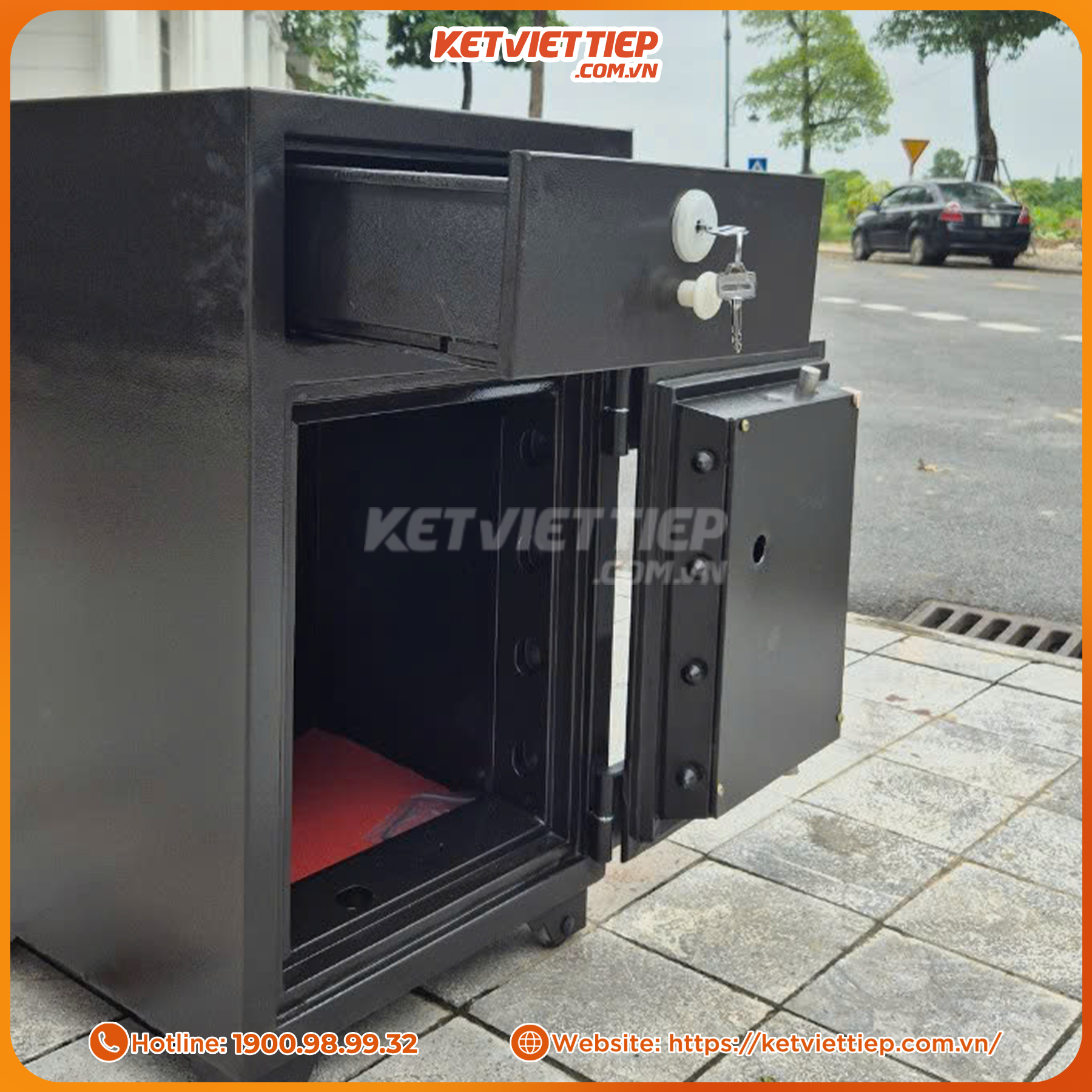 Két Sắt Thu Ngân Việt Tiệp Khóa Cơ Đổi Mã Cho Ngân Hàng, Tiệm Vàng