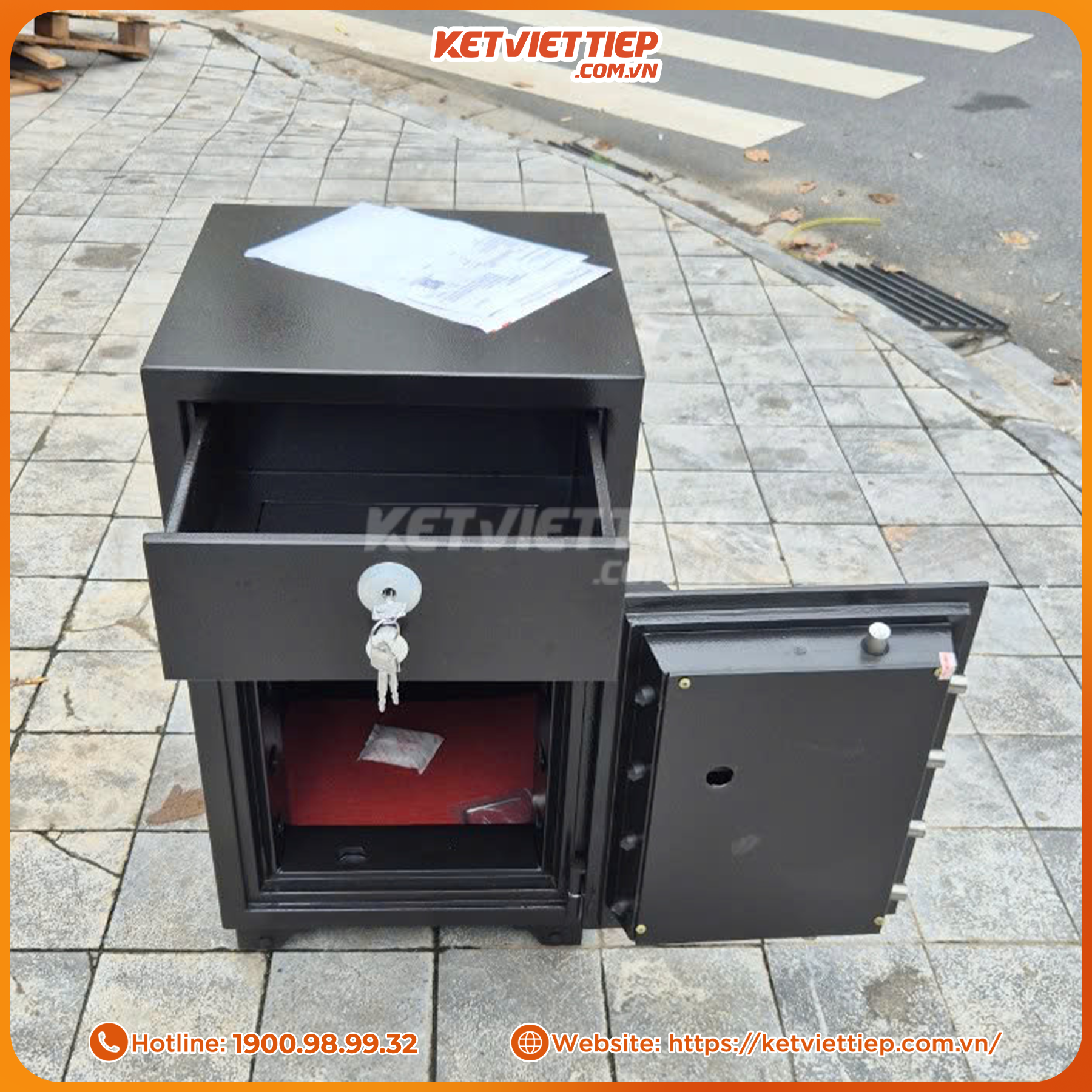 Két Sắt Thu Ngân Việt Tiệp Khóa Cơ Đổi Mã Cho Ngân Hàng, Tiệm Vàng