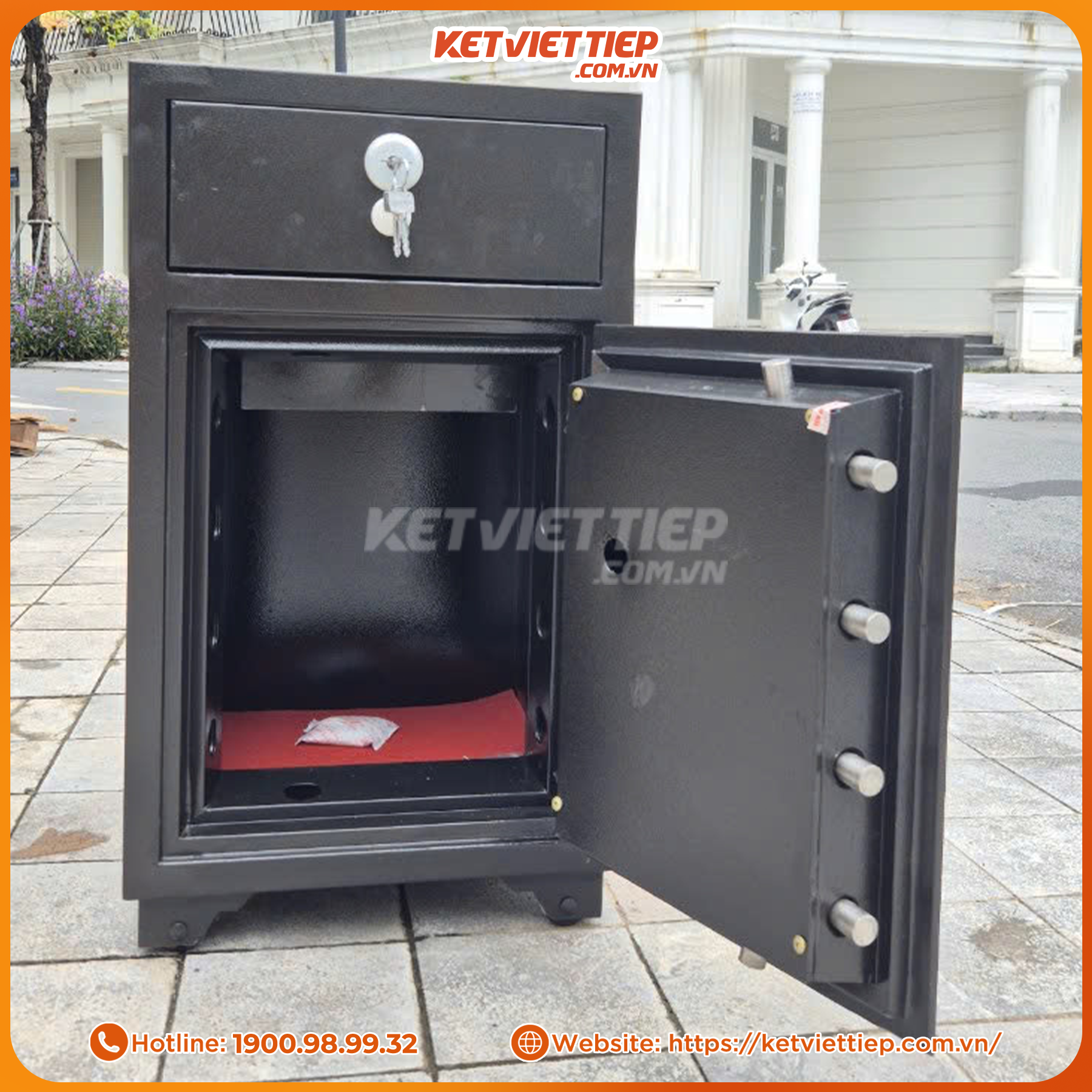 Két Sắt Thu Ngân Việt Tiệp Khóa Cơ Đổi Mã Cho Ngân Hàng, Tiệm Vàng