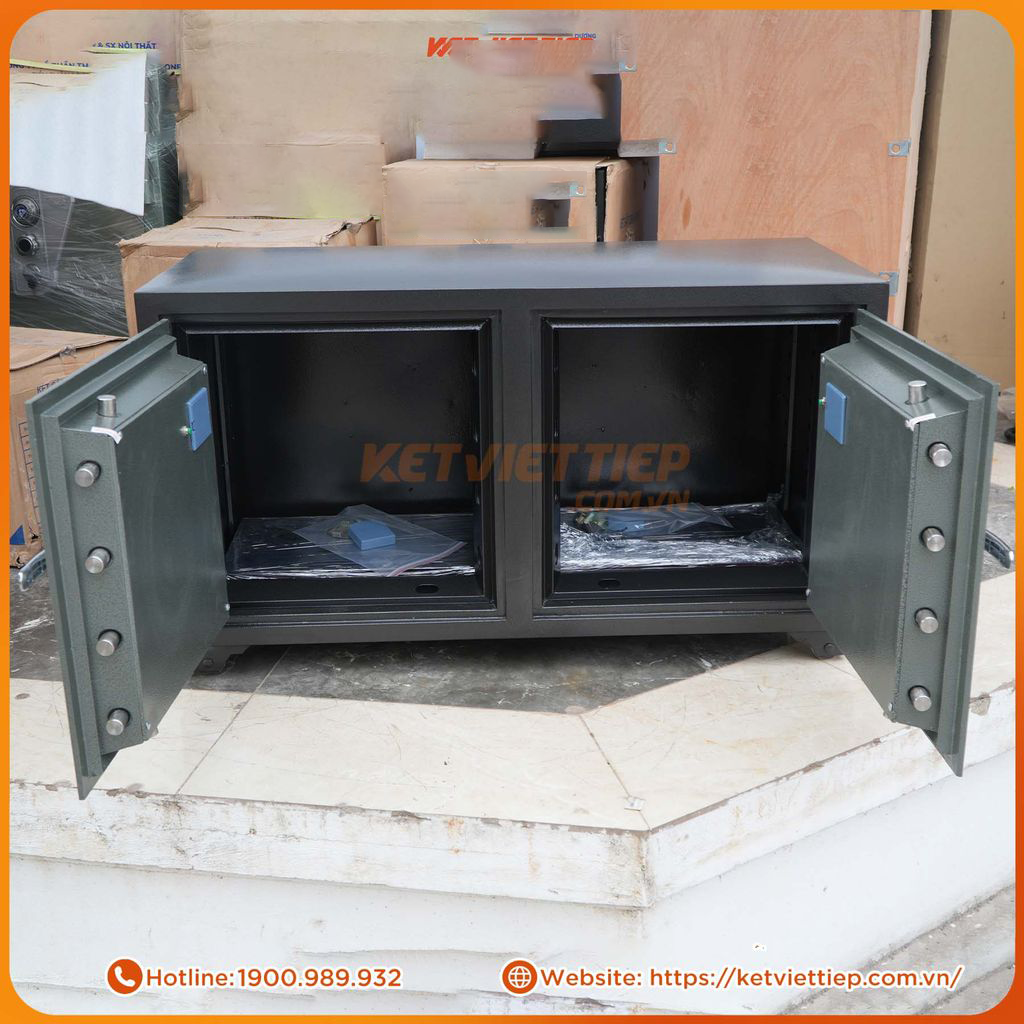 Két Sắt Điện Tử Việt Tiệp 2 Cánh - Thép Dày Chống Trộm, Chống Cháy Dành Riêng Cho Tiệm Vàng