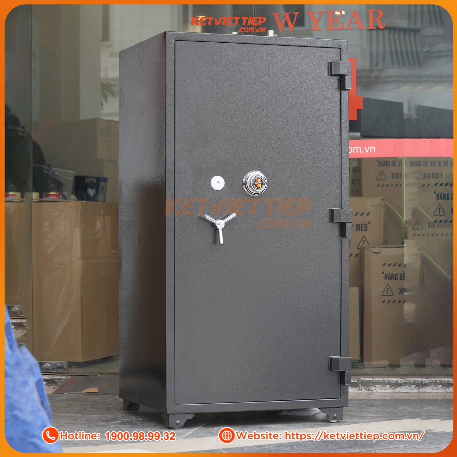 Két Sắt Việt Tiệp K141 - Cao 1m4 To Cỡ Lớn, Khóa Cơ Đổi Mã, Chống Cháy