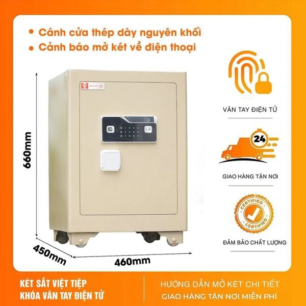 Két Việt Tiệp SC66VTDT Vân Tay Điện Tử Kết Nối Thông Minh Về Điện Thoại