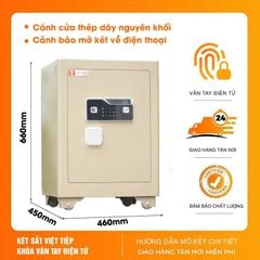 Két Việt Tiệp KSC66VTDT Vân Tay Điện Tử Kết Nối Thông Minh Về Điện Thoại