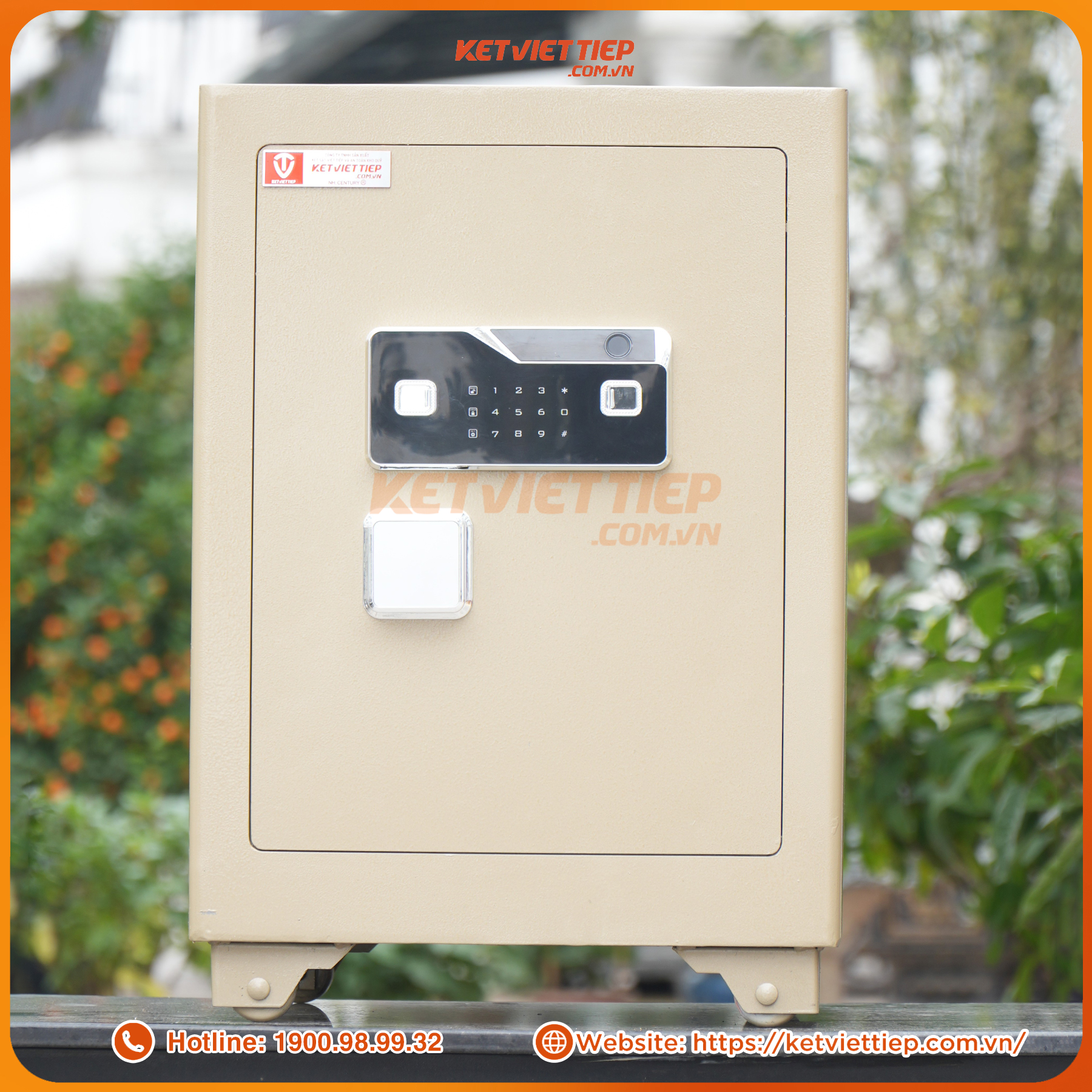 Két Việt Tiệp KSC66VTDT Vân Tay Điện Tử Kết Nối Thông Minh Về Điện Thoại