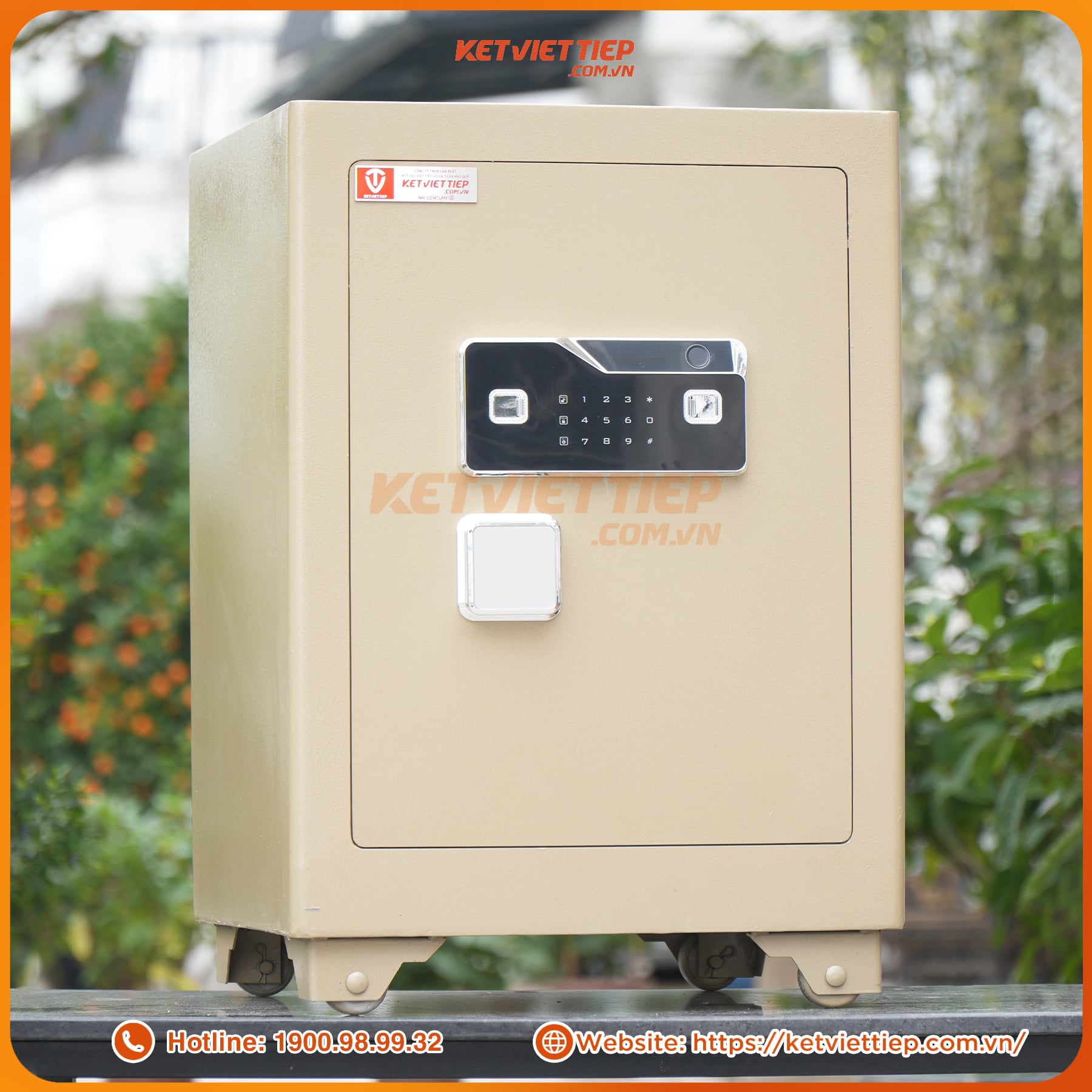 Két Việt Tiệp KSC66VTDT Vân Tay Điện Tử Kết Nối Thông Minh Về Điện Thoại