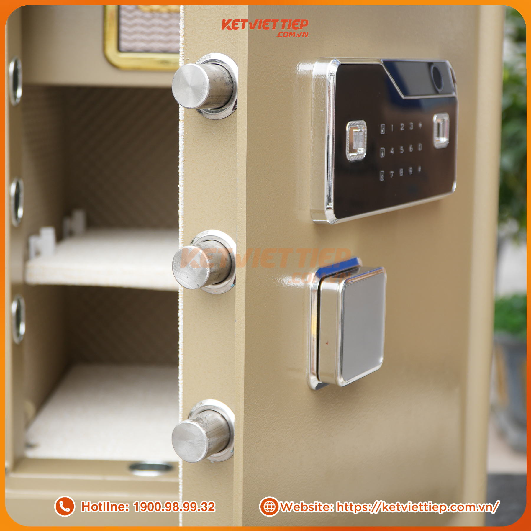 Két Việt Tiệp KSC66VTDT Vân Tay Điện Tử Kết Nối Thông Minh Về Điện Thoại