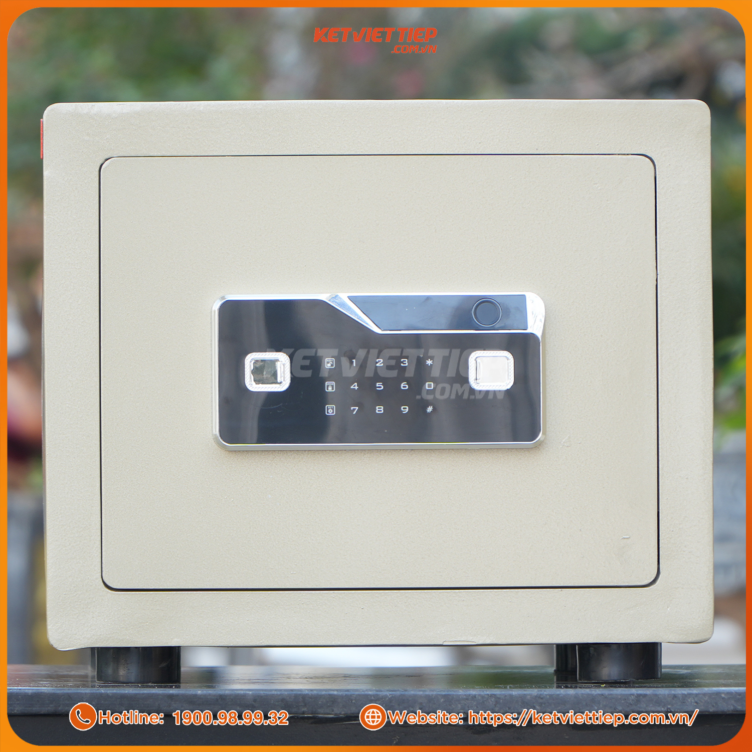 Két Sắt Vân Tay Việt Tiệp KVT38VT cánh dày thép tấm