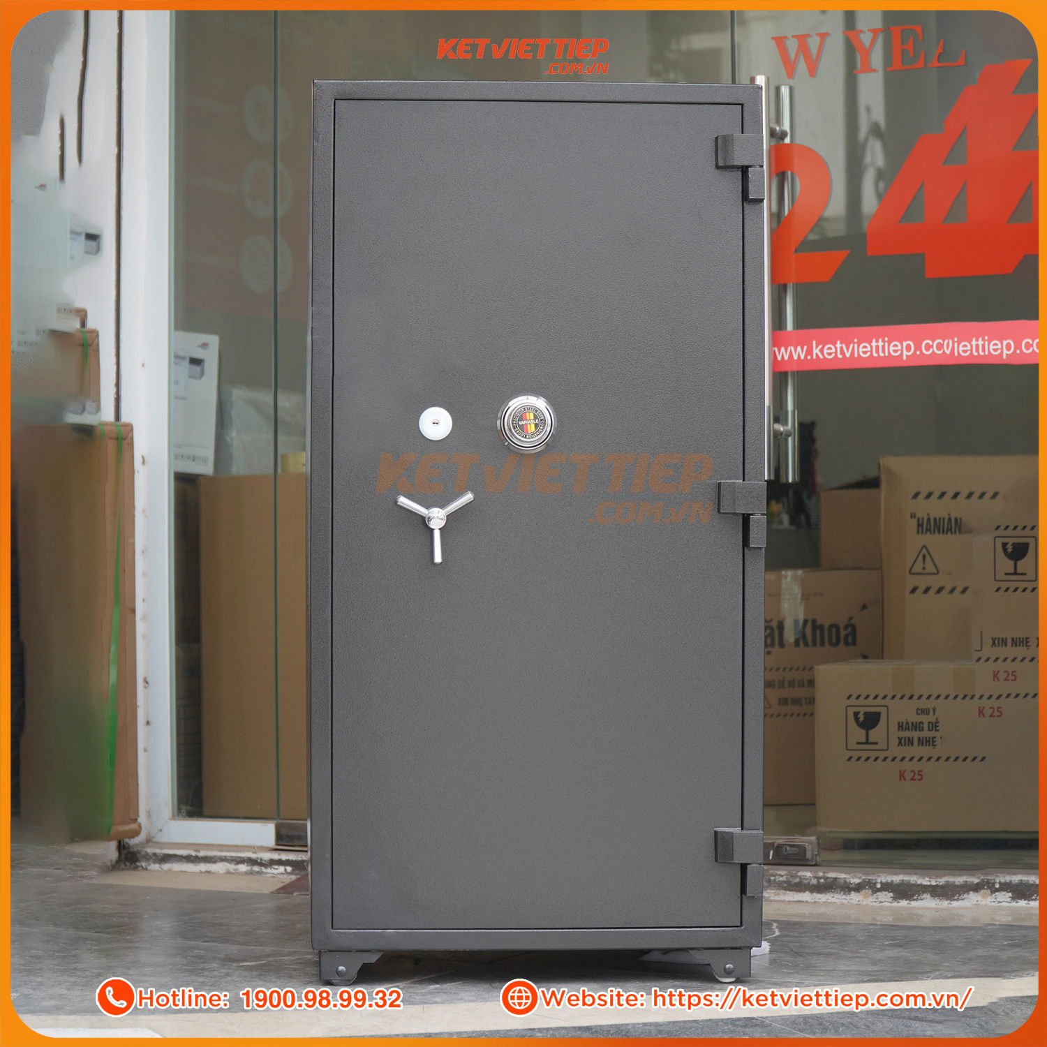 Két Sắt Việt Tiệp K141 - Cao 1m4 To Cỡ Lớn, Khóa Cơ Đổi Mã, Chống Cháy