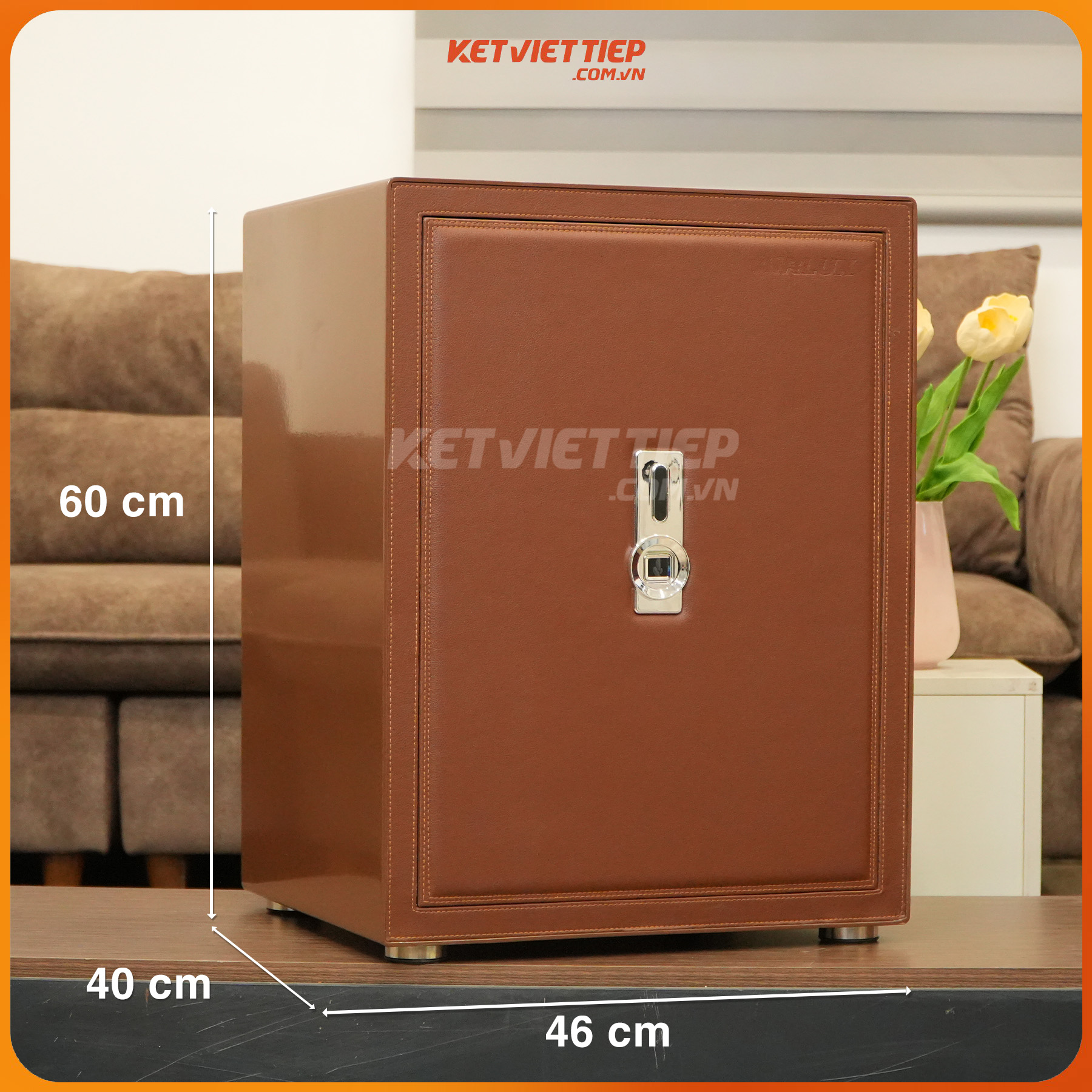 Két sắt nhập khẩu vân tay chống cháy công nghệ mới Airlux LEW 60