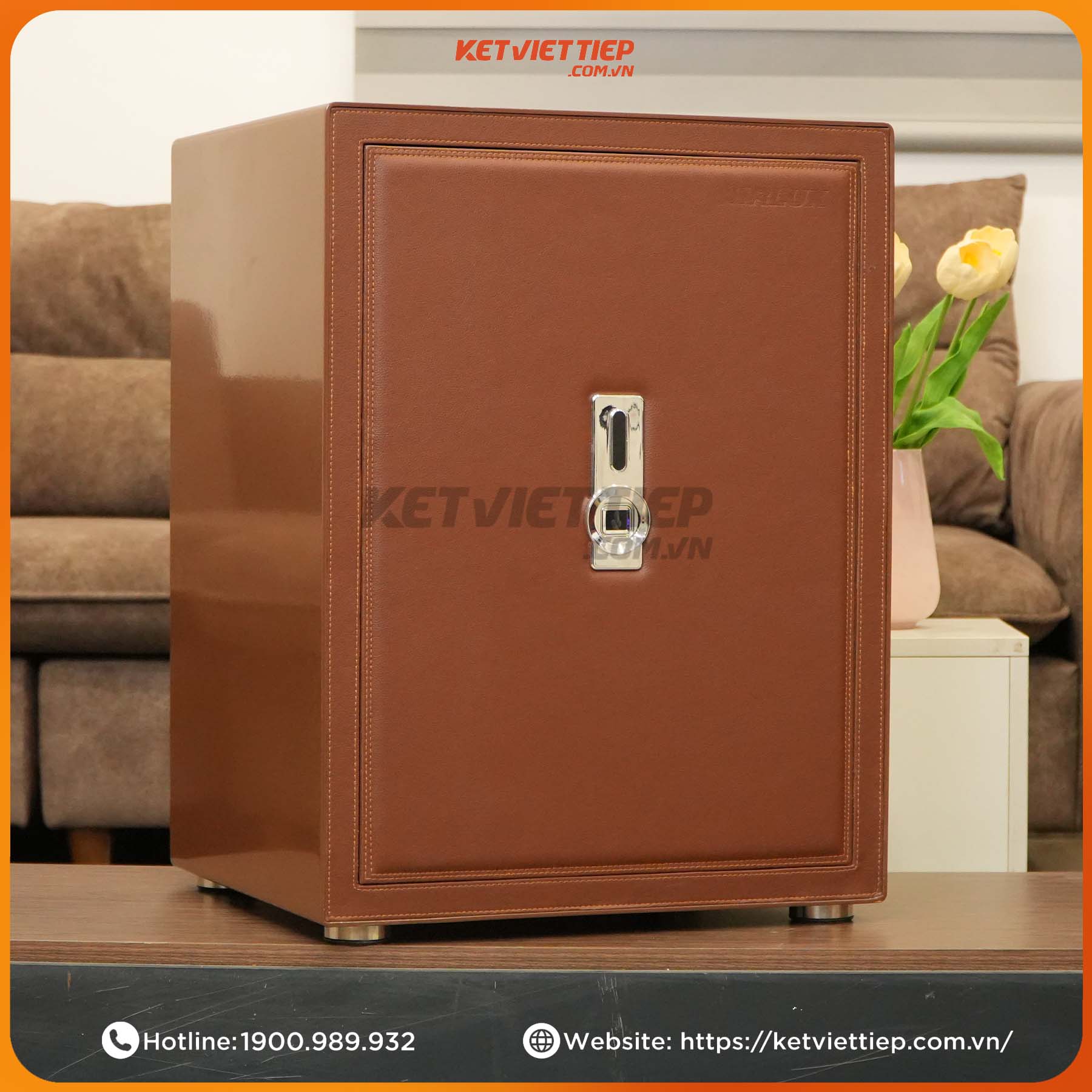 Két sắt nhập khẩu vân tay chống cháy công nghệ mới Airlux LEW 60